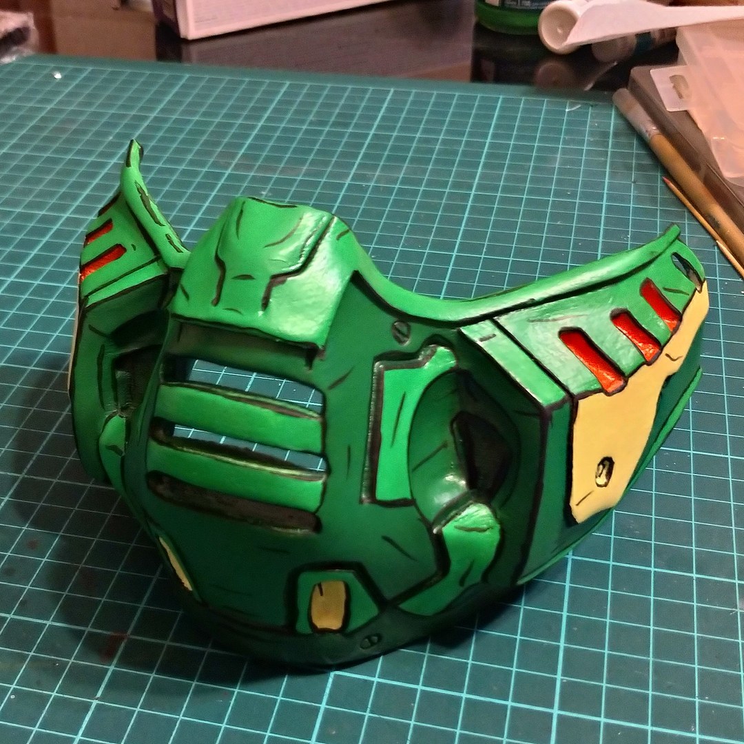 Borderlands needs some DOOM...Borderlands needs some doom - My, Doom, Borderlands, Mask, 3D печать, Longpost, Cosplay