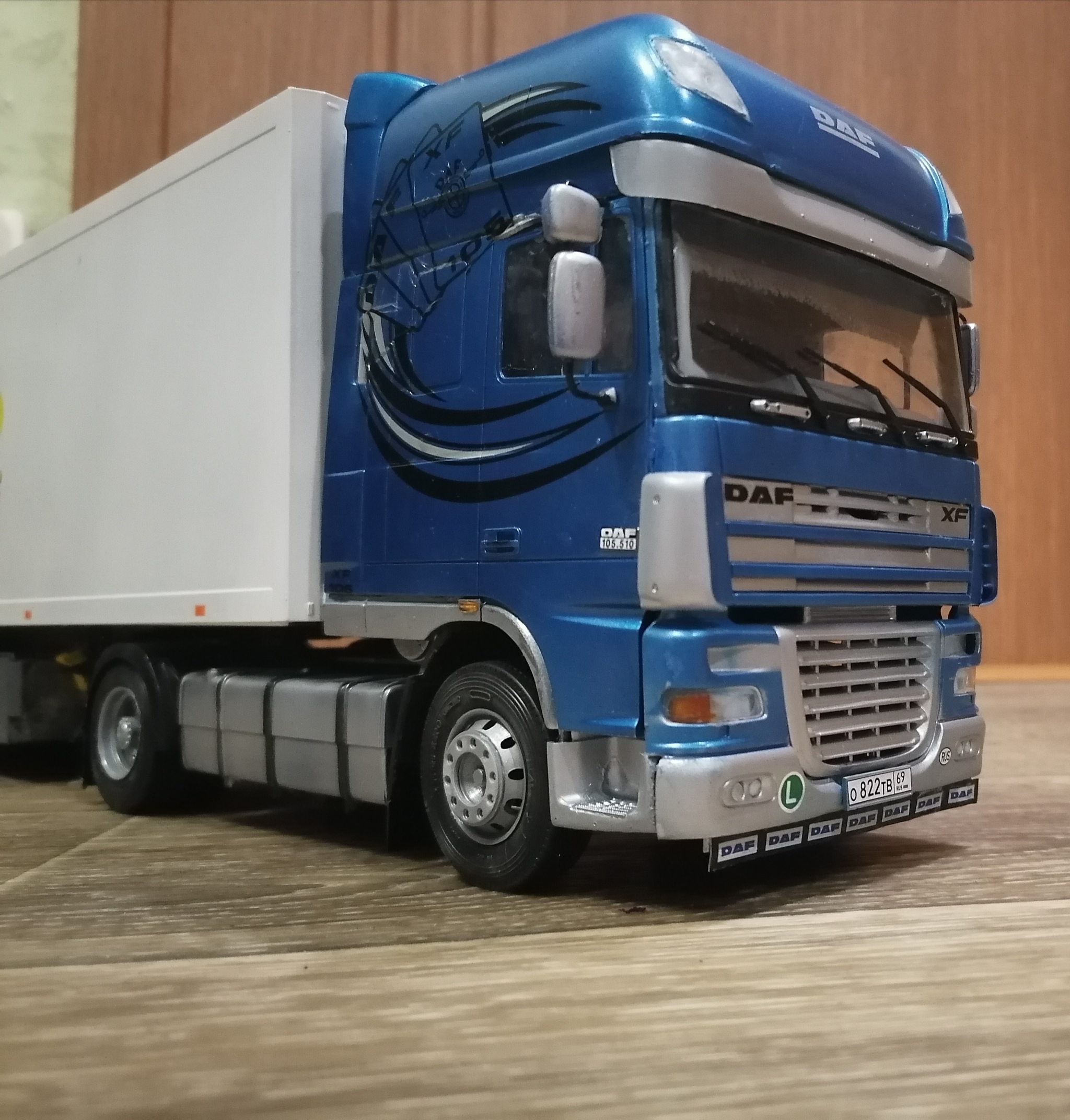 Assembled the truck - My, DAF, Italeri, Modeling, Miniature, Longpost