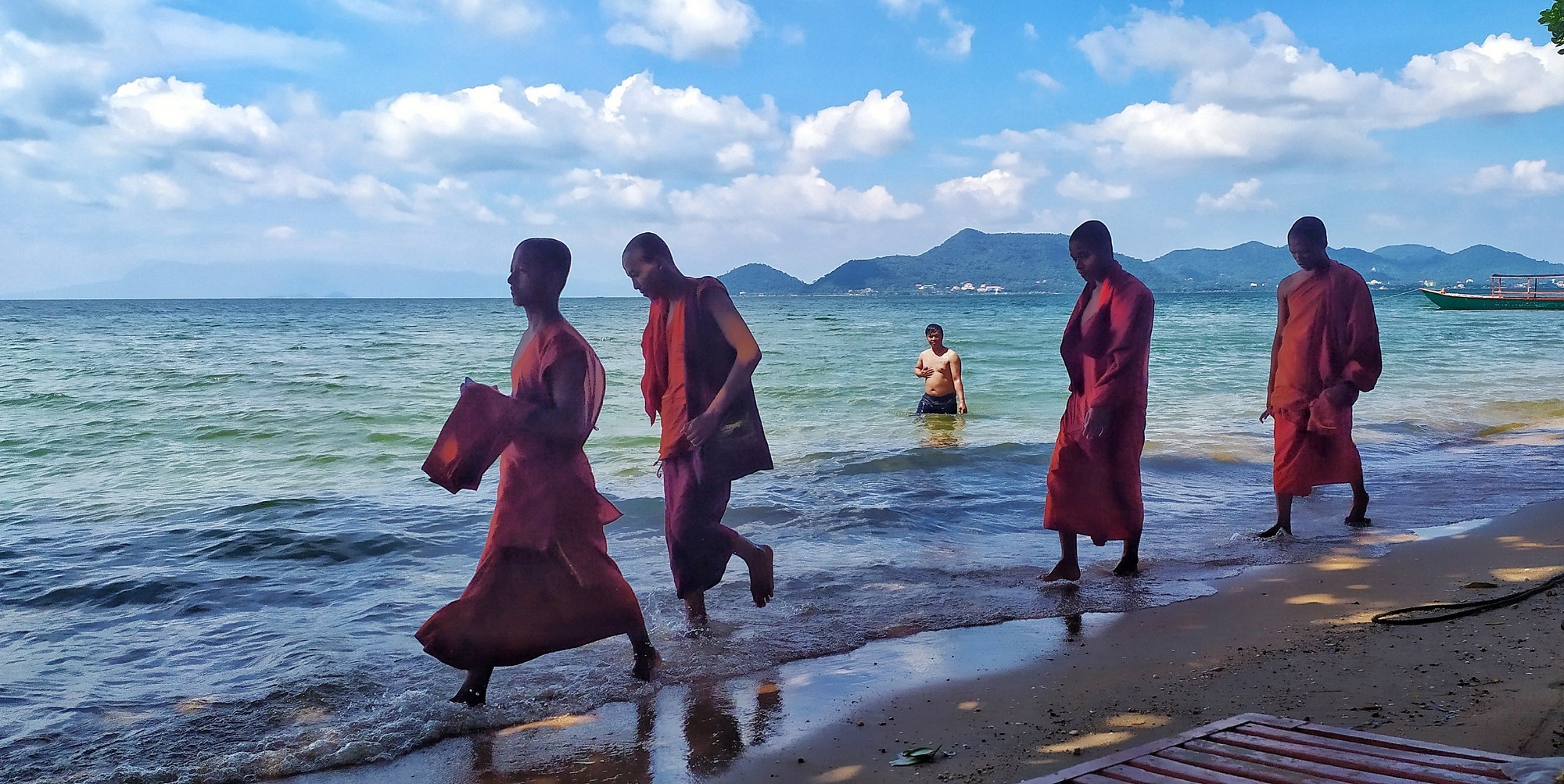 Marine photo sketch. Cambodia, Kep, Rabbit Island - My, Cambodia, Sea, Ocean, Camping, The photo, Longpost