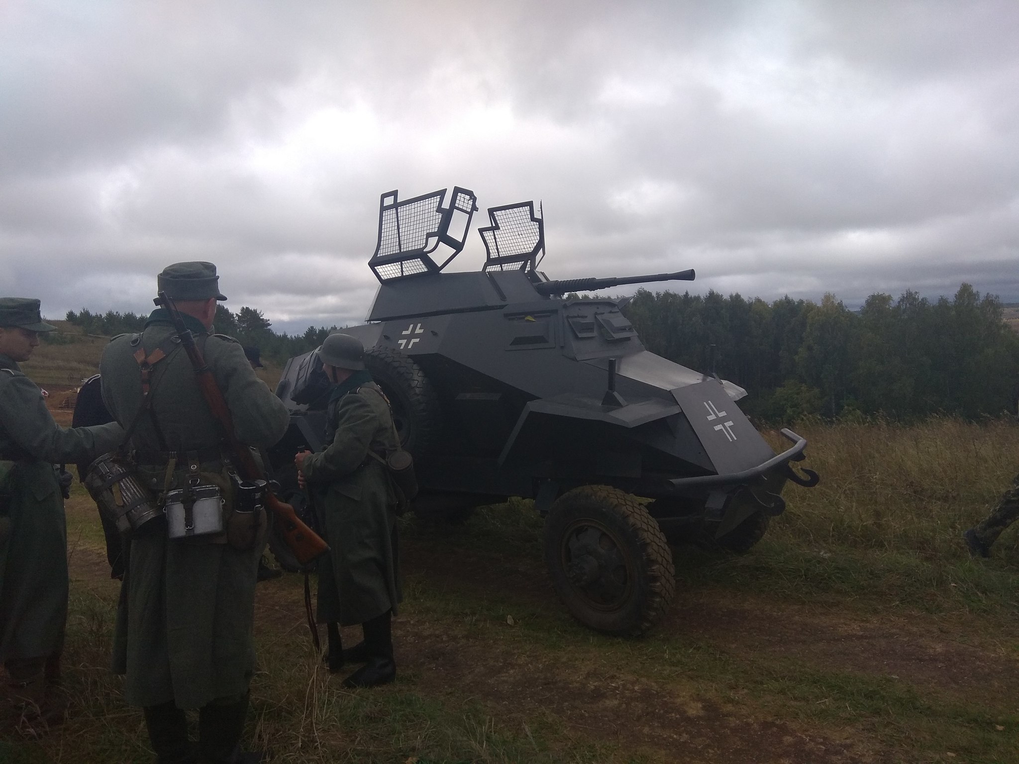 Reconstruction of the Great Patriotic War near Verkhny Uslon - My, Historical reconstruction, The Great Patriotic War, Germans, Longpost