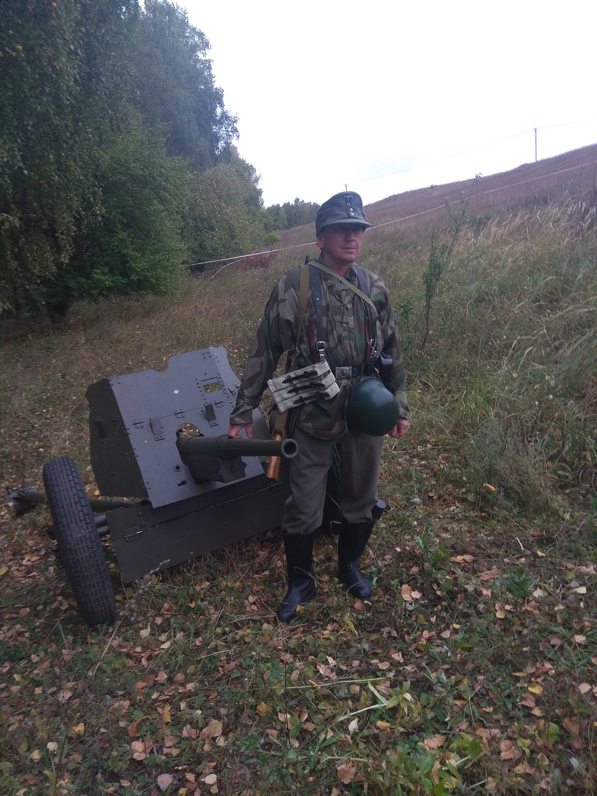 Reconstruction of the Great Patriotic War near Verkhny Uslon - My, Historical reconstruction, The Great Patriotic War, Germans, Longpost