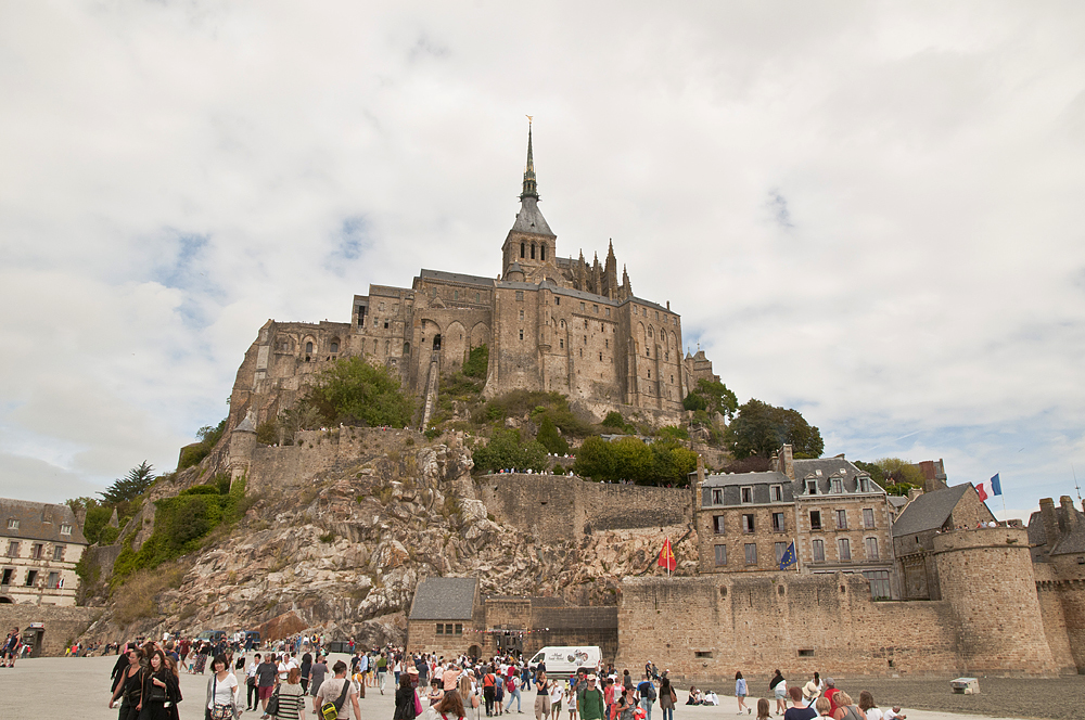 Abbey right on the sea - My, France, Island, Abbey, Longpost, Mont Saint Michel