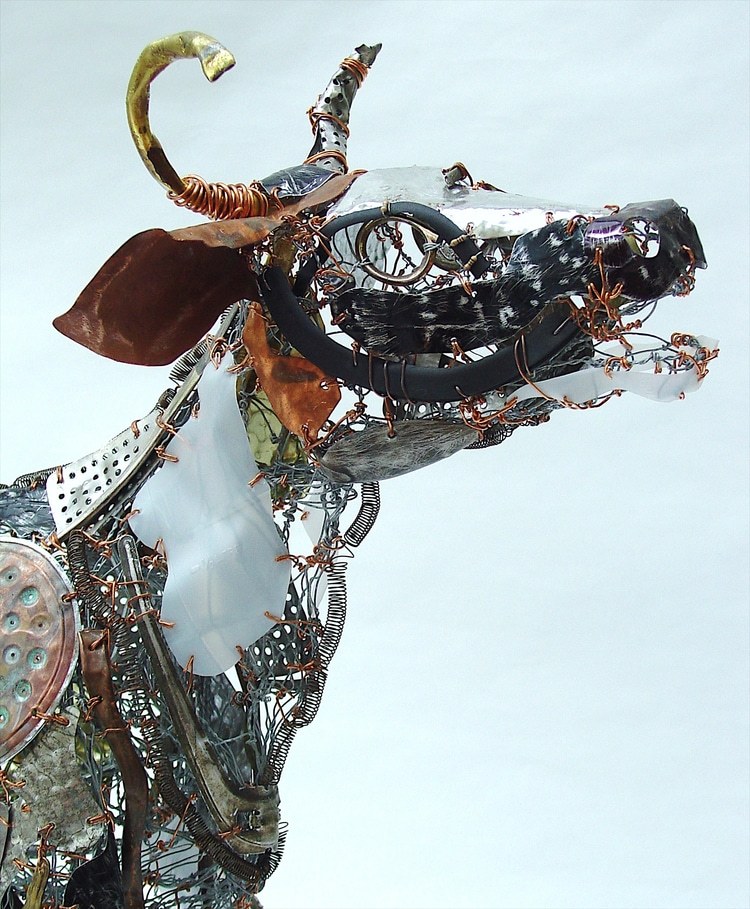 An artist turns waste into art - Modern Art, Steampunk, Longpost