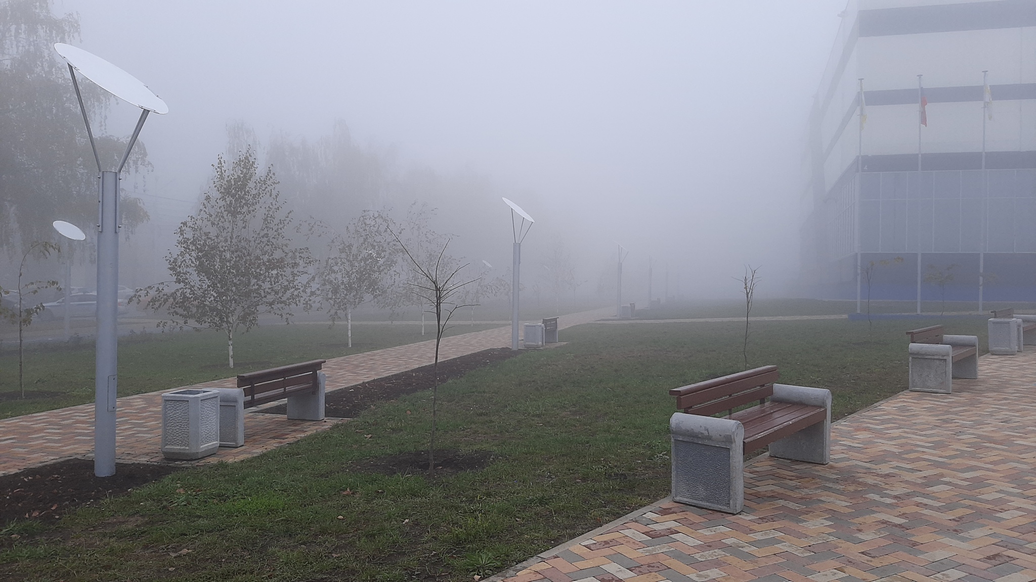 Low clouds in Stavropol - My, Stavropol, Stavropol region, Town, Longpost