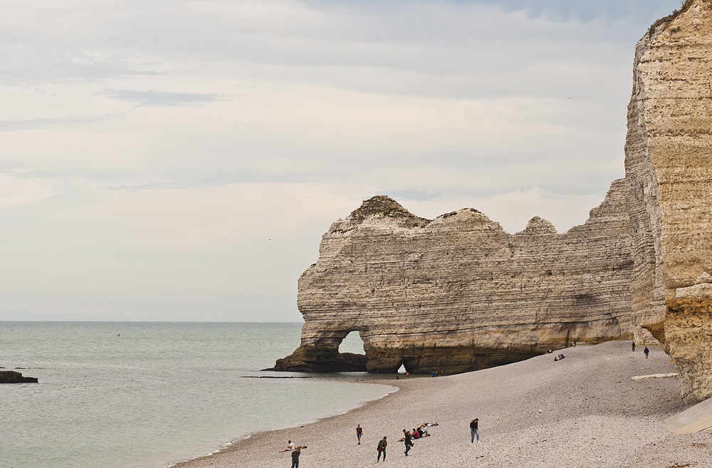 The alabaster shores of Etretat - My, Etretat, France, English Channel, Height, The rocks, Longpost