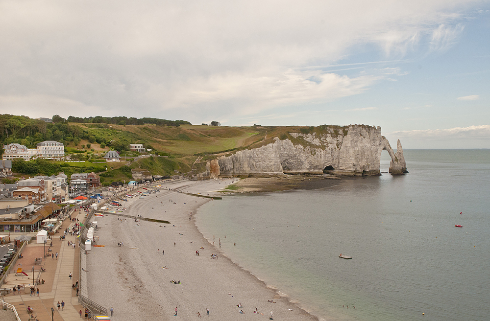 The alabaster shores of Etretat - My, Etretat, France, English Channel, Height, The rocks, Longpost