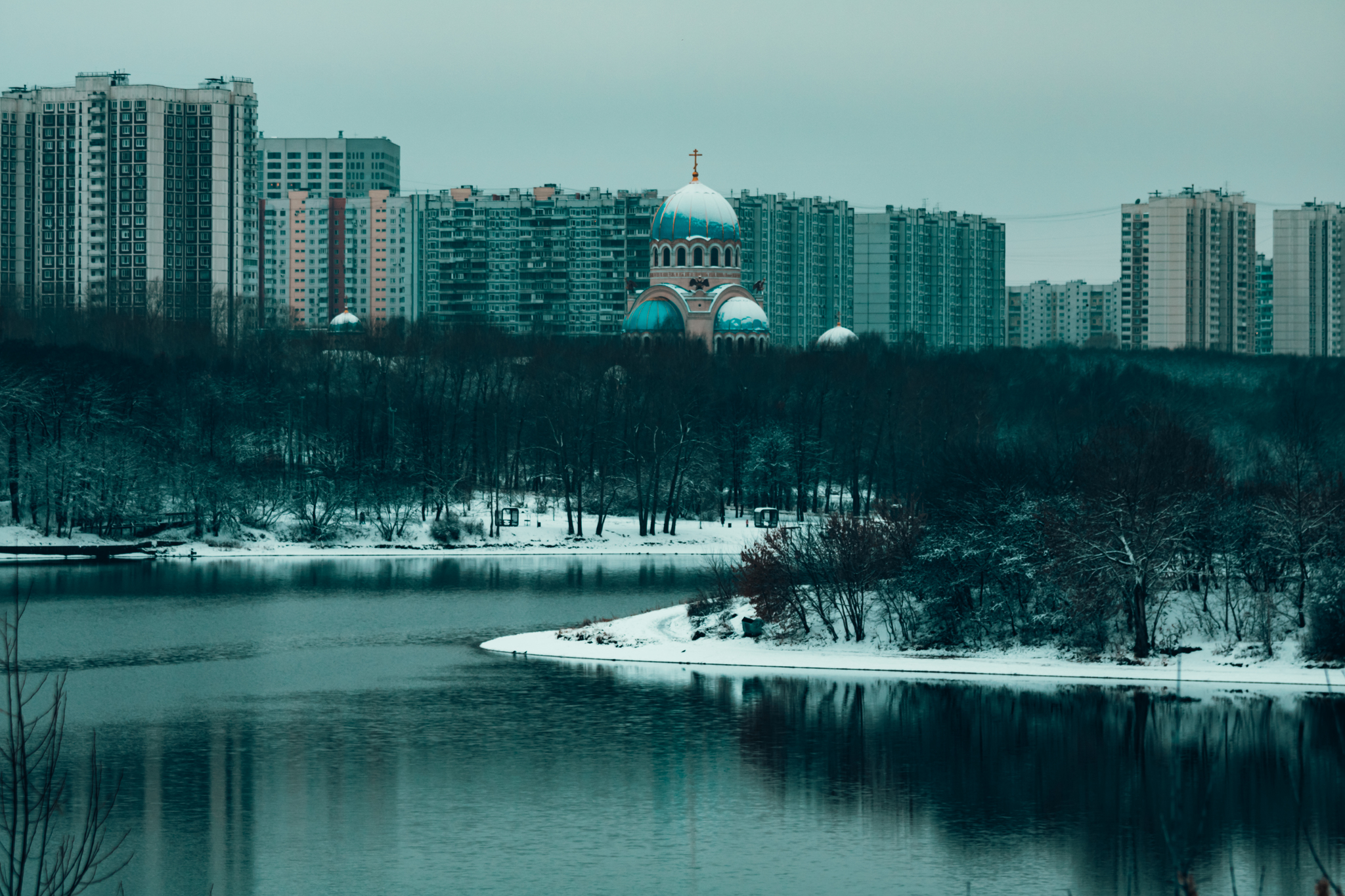 Winter. Start. Moscow Southern Administrative District - My, Moscow, The photo, Winter, Yuao