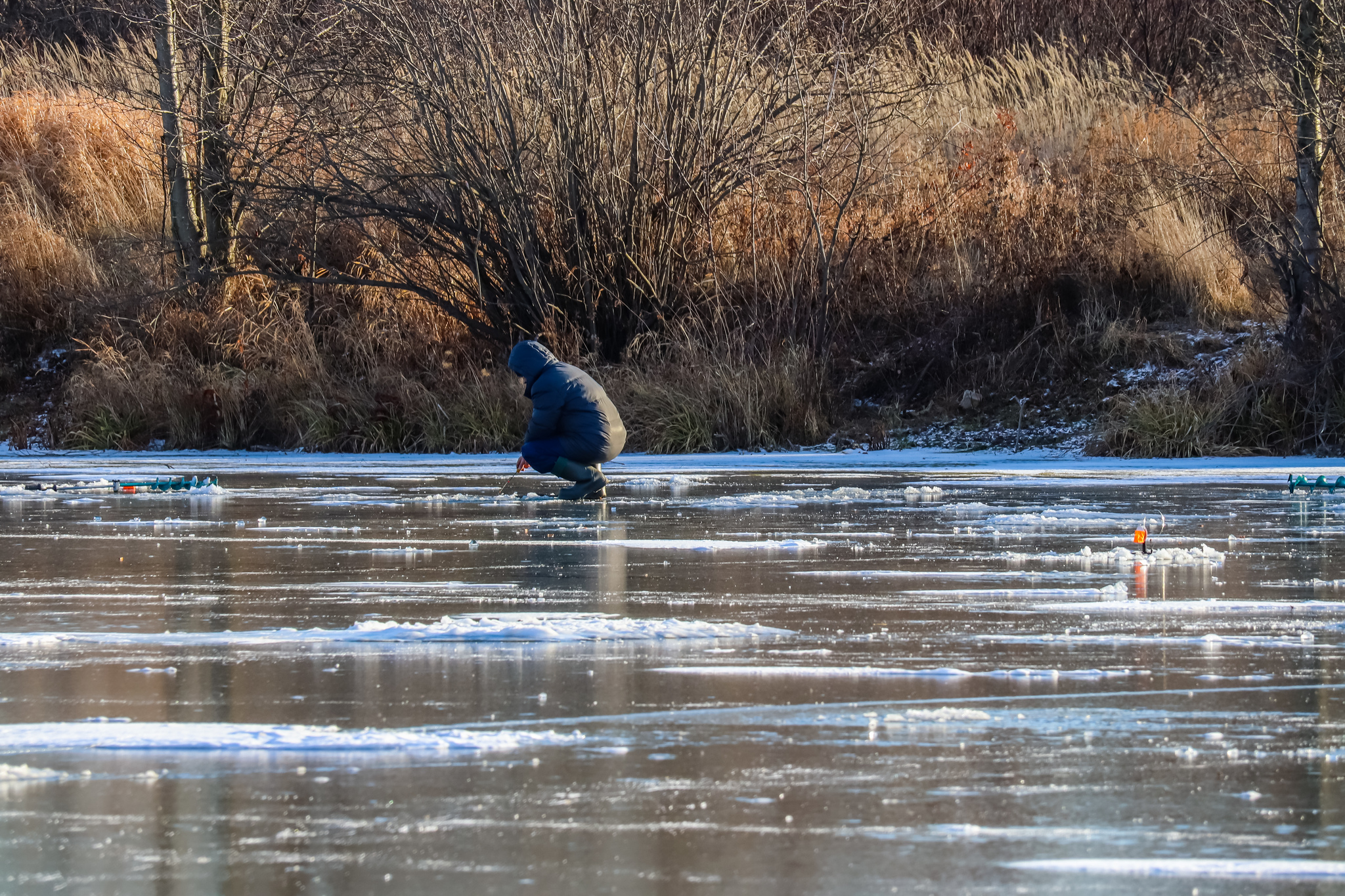 The first penguins - My, The photo, Winter fishing, Fishermen, Longpost