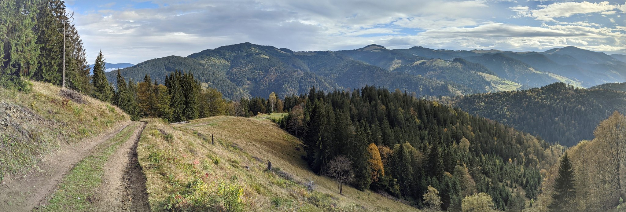 Панорамы Карпат, с. Дземброня - Моё, Горы, Карпаты, Фотография, Панорама