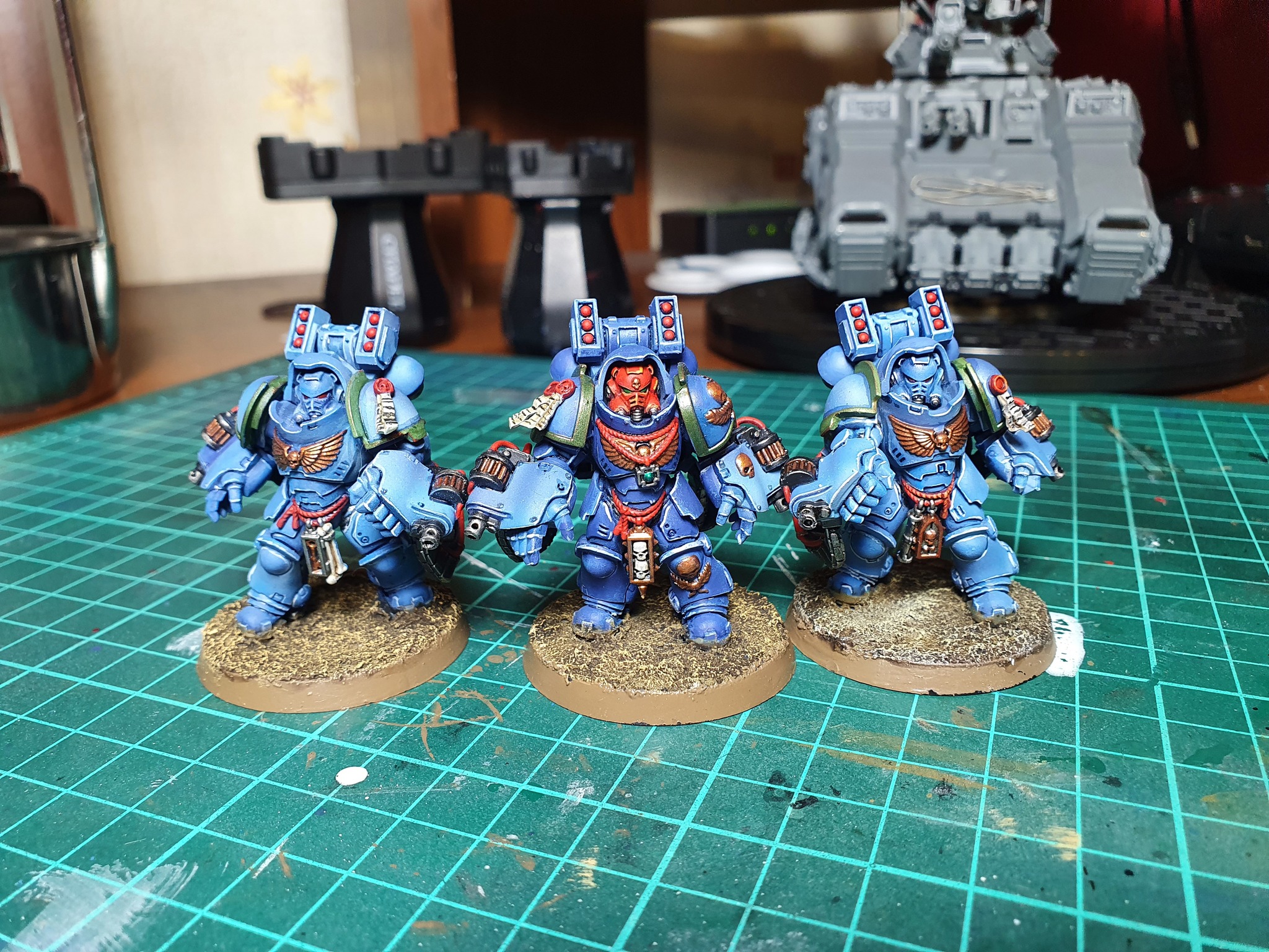 It will be easy, they said... - My, Warhammer 40k, Painting miniatures, Ultramarines, Primaris space marines, Imperium, Longpost