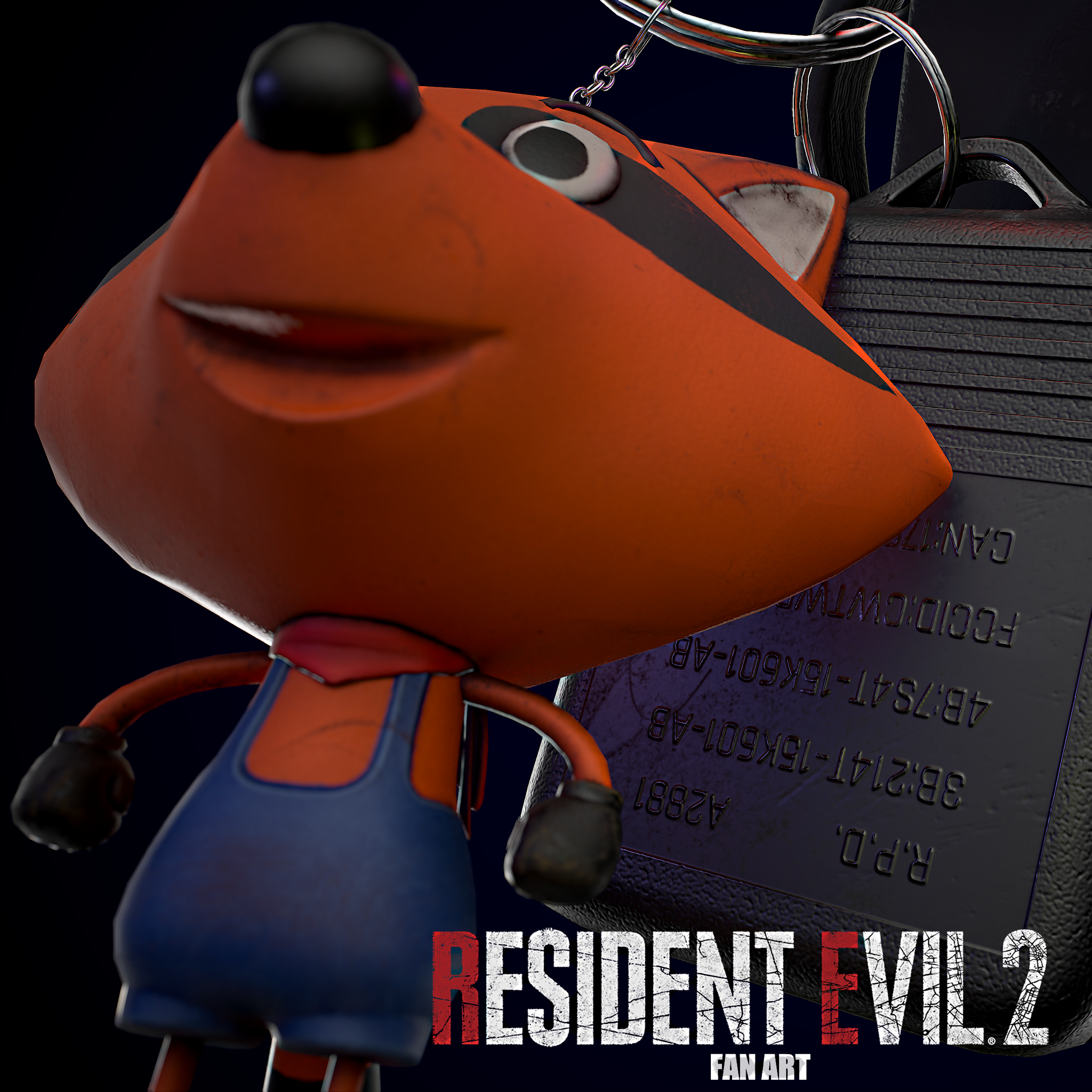 Welcome to Raccoon City - My, 3D modeling, Gameready, Pbr, Blender, Substance painter, Fusion 360, Zbrush, Marmoset Toolbag, Longpost