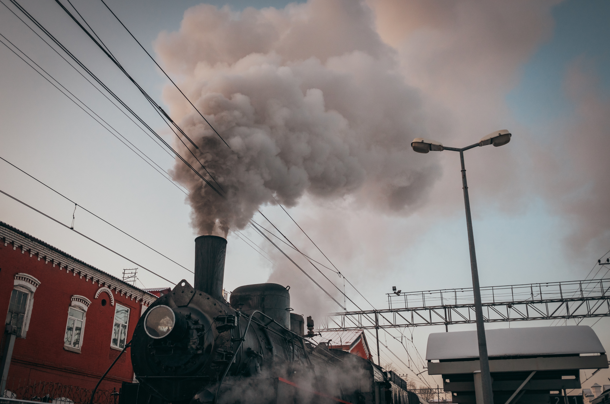 A piece of the past - My, Locomotive, Winter, The photo, Longpost