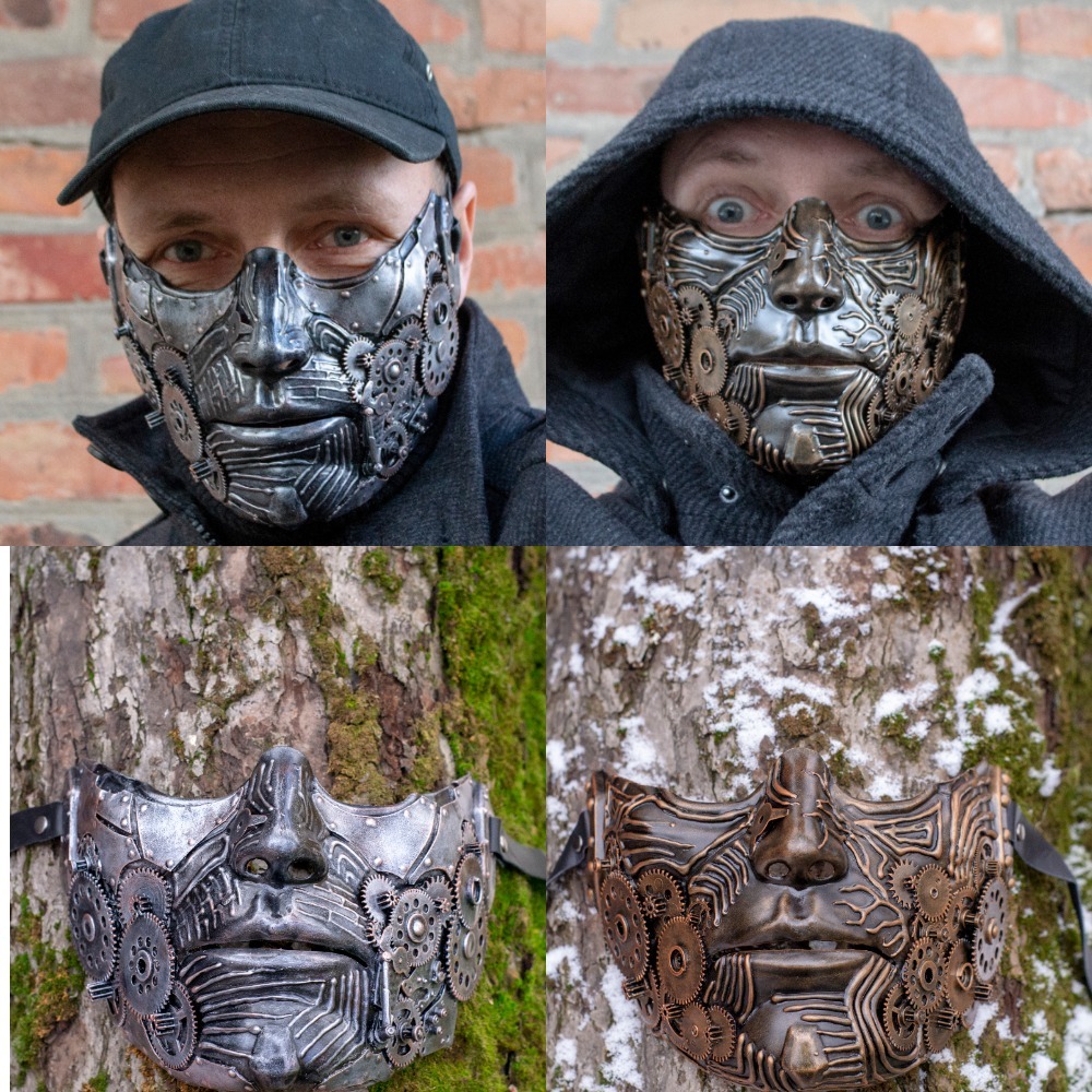 New masks - My, Friday tag is mine, Mask, Imitation, Steampunk, Needlework without process, Post apocalypse, Longpost