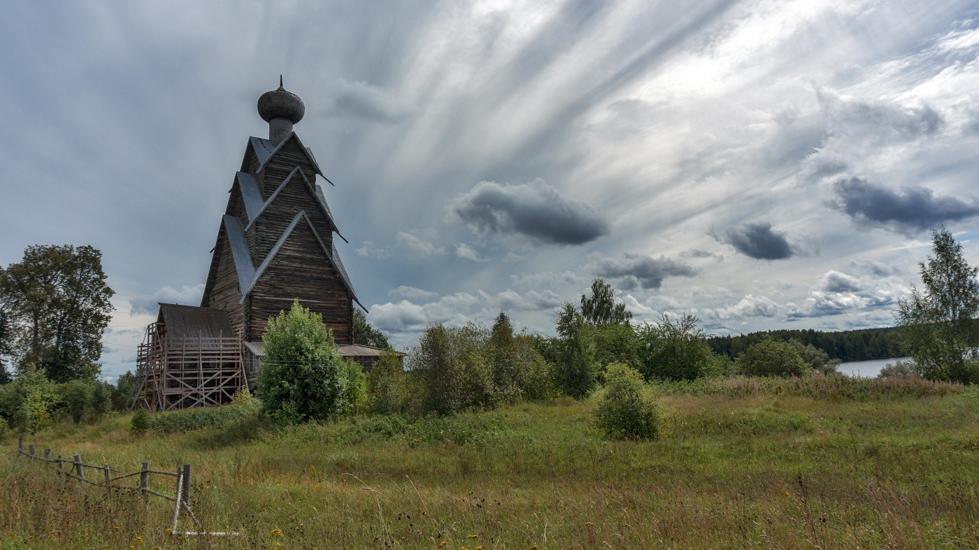 Деревянные церкви руси клип