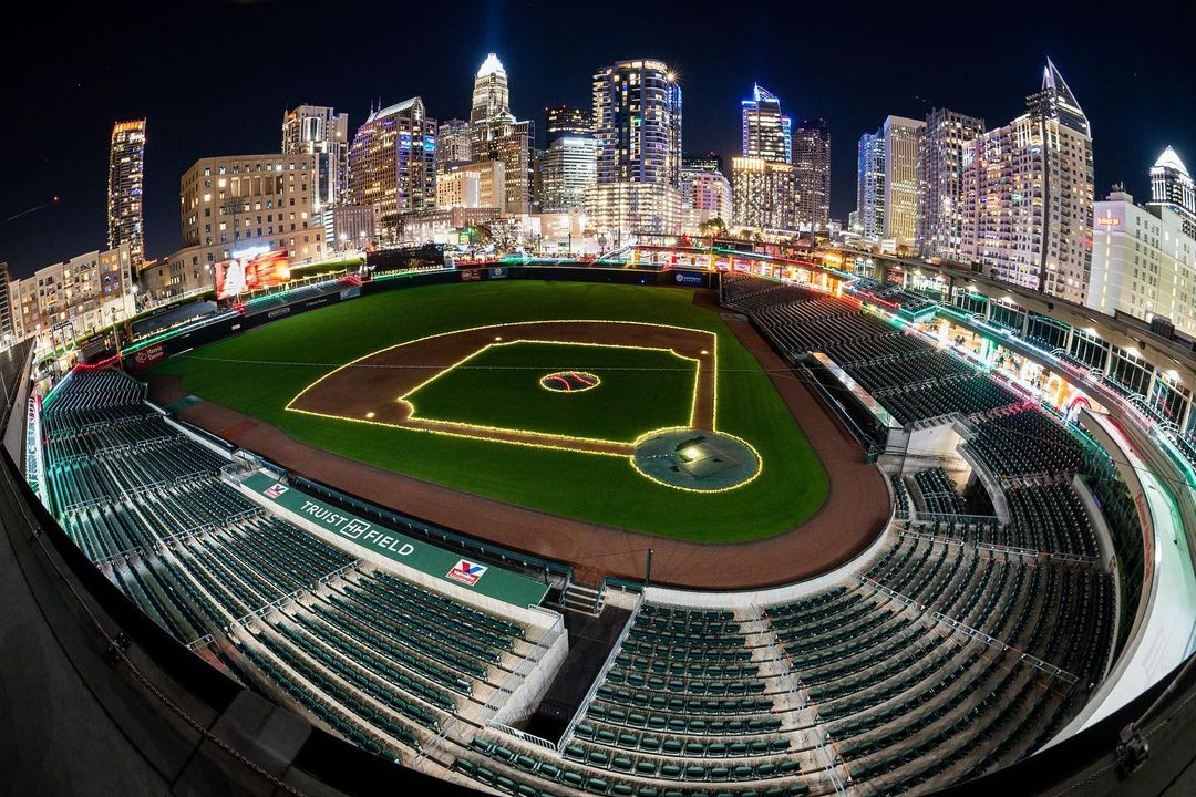 Beautiful - Sport, Baseball, Stadium, Beautiful view, Skyscraper, Architecture, Charlotte, USA