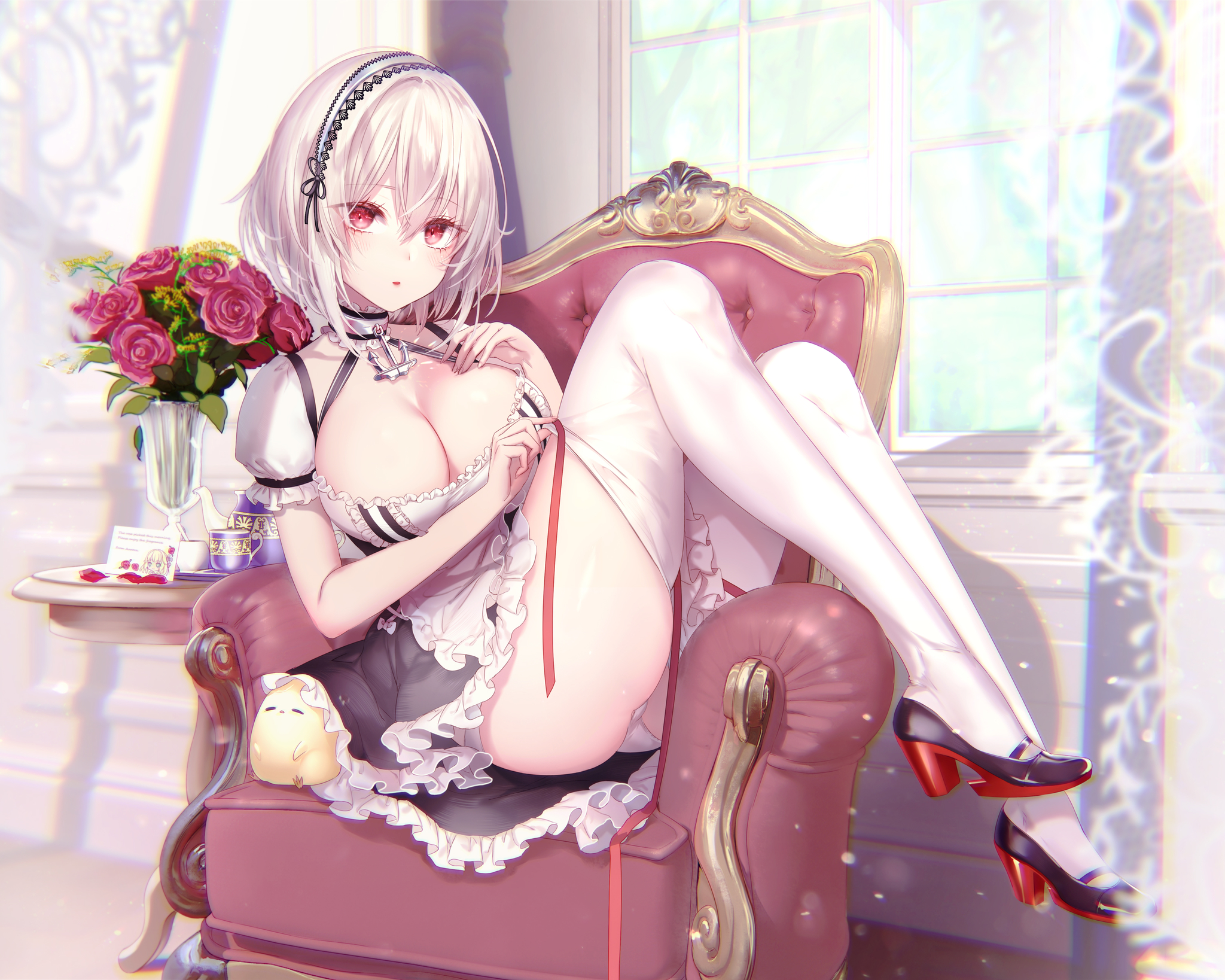 Sirius - NSFW, Anime, Anime art, Azur lane, Sirius, Breast, Pantsu, Stockings