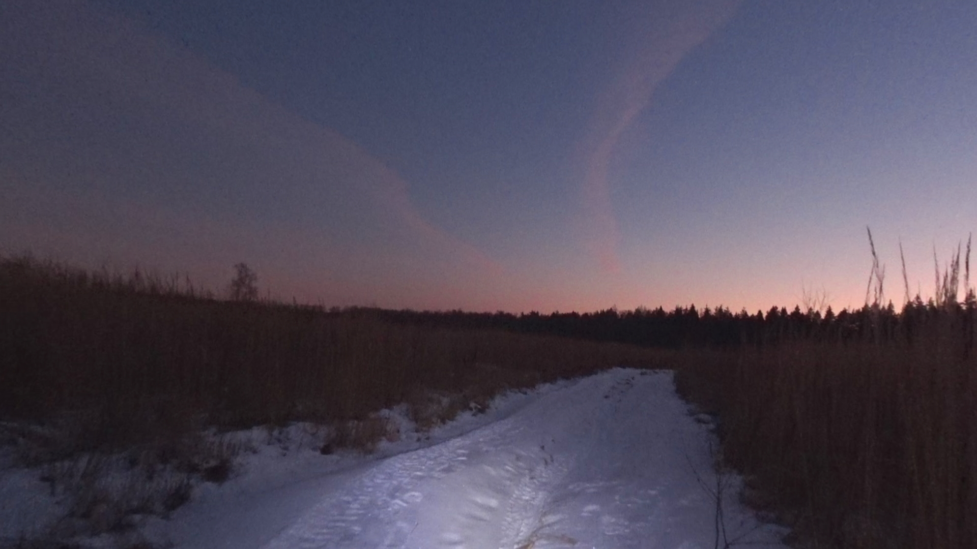 40 km of winter silence - My, A bike, PVD, Winter Bike, Winter, Moscow region, Video blog, Video, Longpost