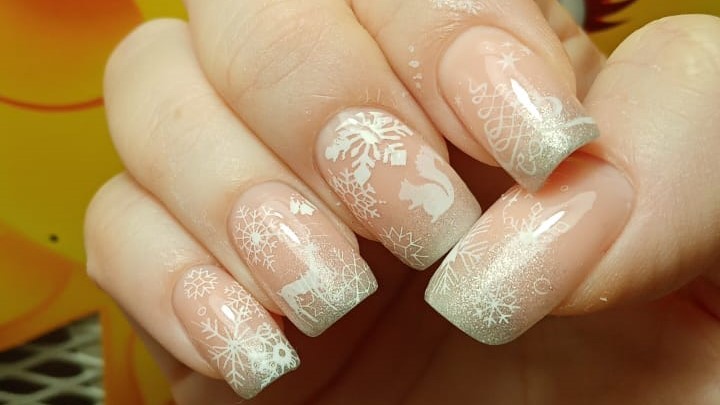 Calligraphy and fairy tales on nails - My, Nails, Calligraphy, Calligraphy lovers