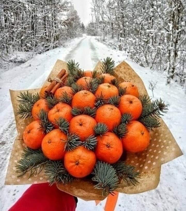 Скоро Новый год!!!!! - Фотография, Мандарины, Зима