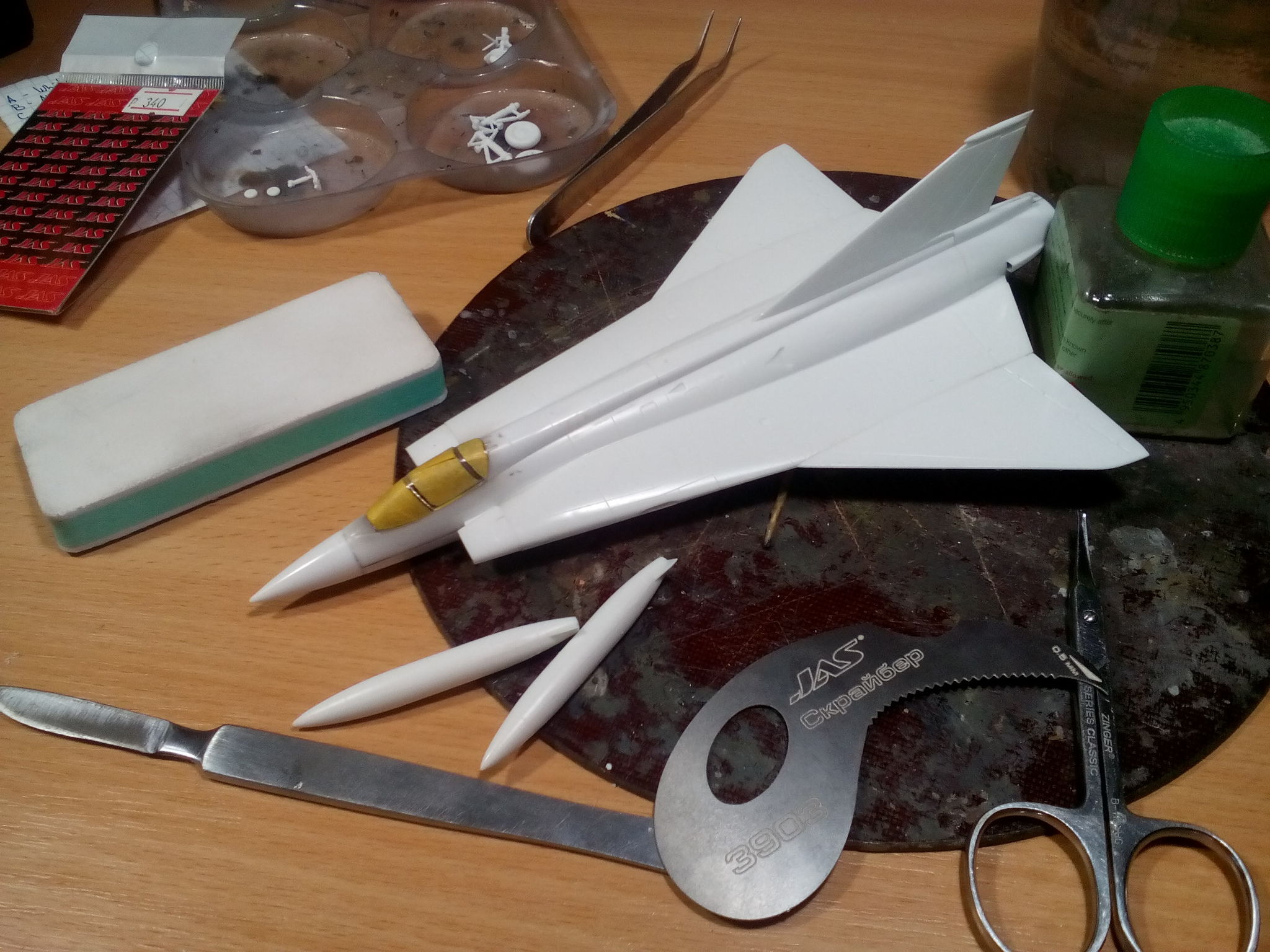 SAAB J-35Oe Draken, Revell (Hasegawa), 1/72. - My, Stand modeling, Prefabricated model, Assembly, Painting, Airbrushing, Aircraft modeling, Hobby, Needlework with process, , With your own hands, Airplane, Aviation, Austria, Longpost