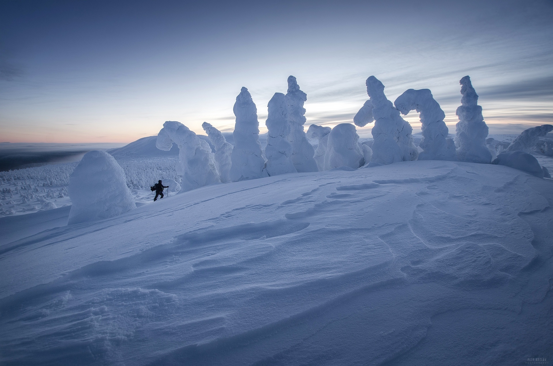 Among the trolls - Northern Ural, Main Ural Range, The mountains, Snow, Nature, The photo, Landscape, Winter