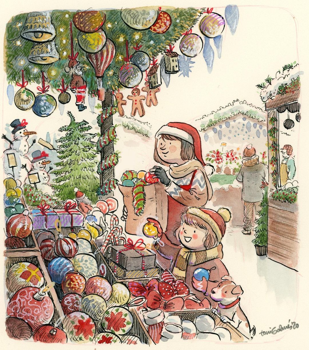 December - Painting, Artist, Art, Painting, December, Christmas, New Year, Holidays, Snow, Winter, Positive, Longpost