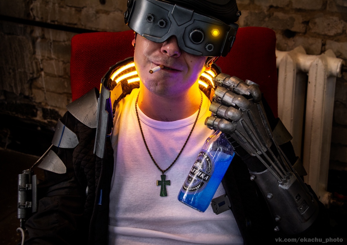 Cybergoblin - My, Cosplay, Cyberpunk 2077, Cyberpunk 2077, Longpost, Longpost