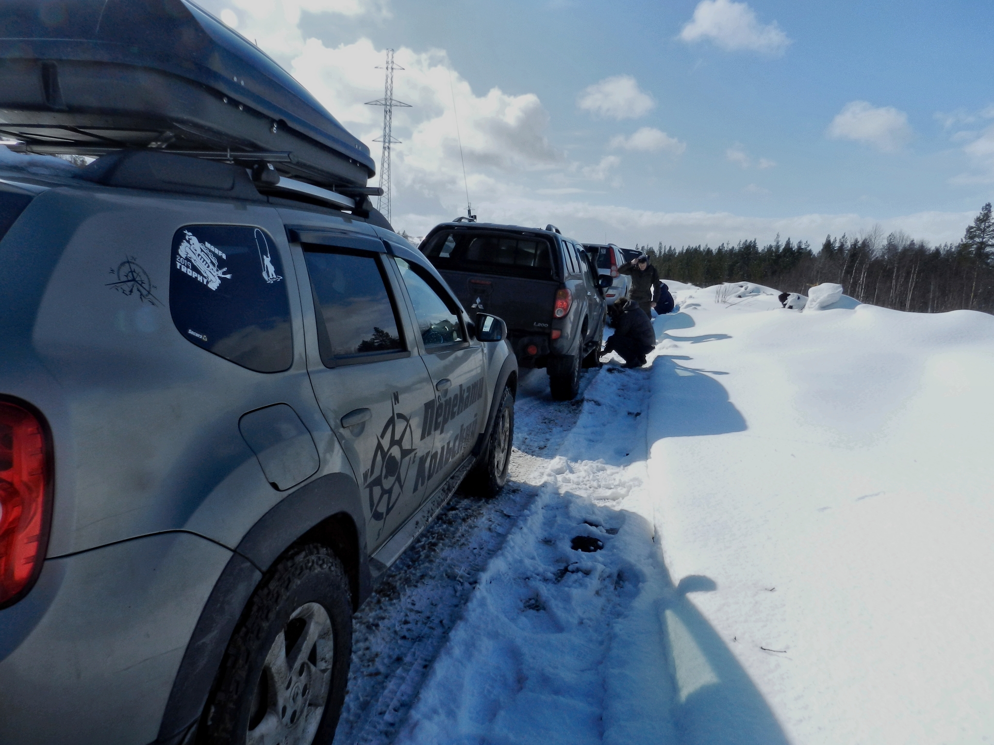 И в снег, и в грязь! Разведка болот в оттепель! Патриот Duster Hower Navara L200 ПерекатиКольский - Моё, Renault Duster, Мурманск, Nissan, Lexus, Great Wall, Mitsubishi, Болото, Снег, Шашлык, Забава, Кольский полуостров, Заполярье, Зима, Весна, Выходные, Веселье, УАЗ, 4х4, Offroad, Внедорожник, Видео, Длиннопост