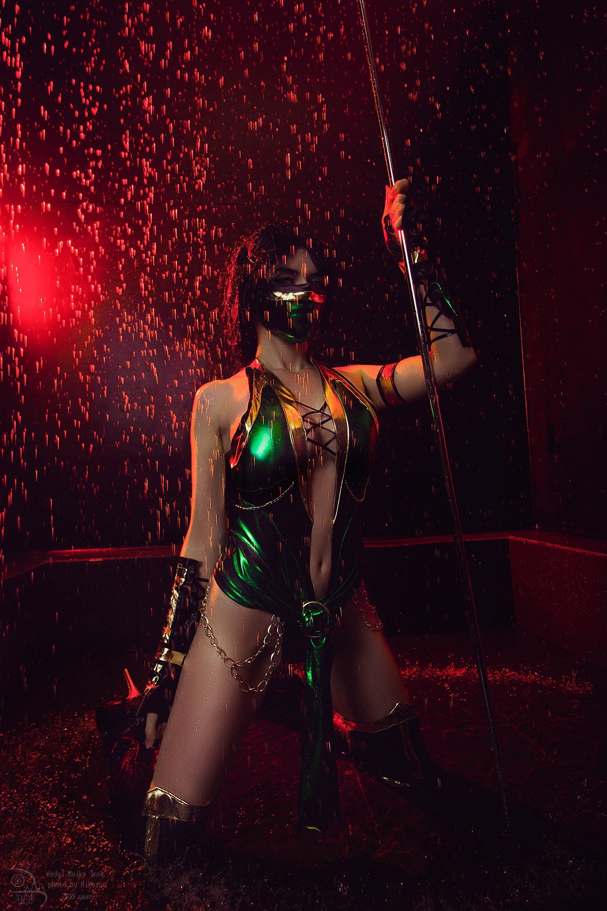 Cosplay Jade Mortal kombat - NSFW, My, Cosplay, Fighting, jade, Mortal kombat, Computer games, Longpost, Accordion