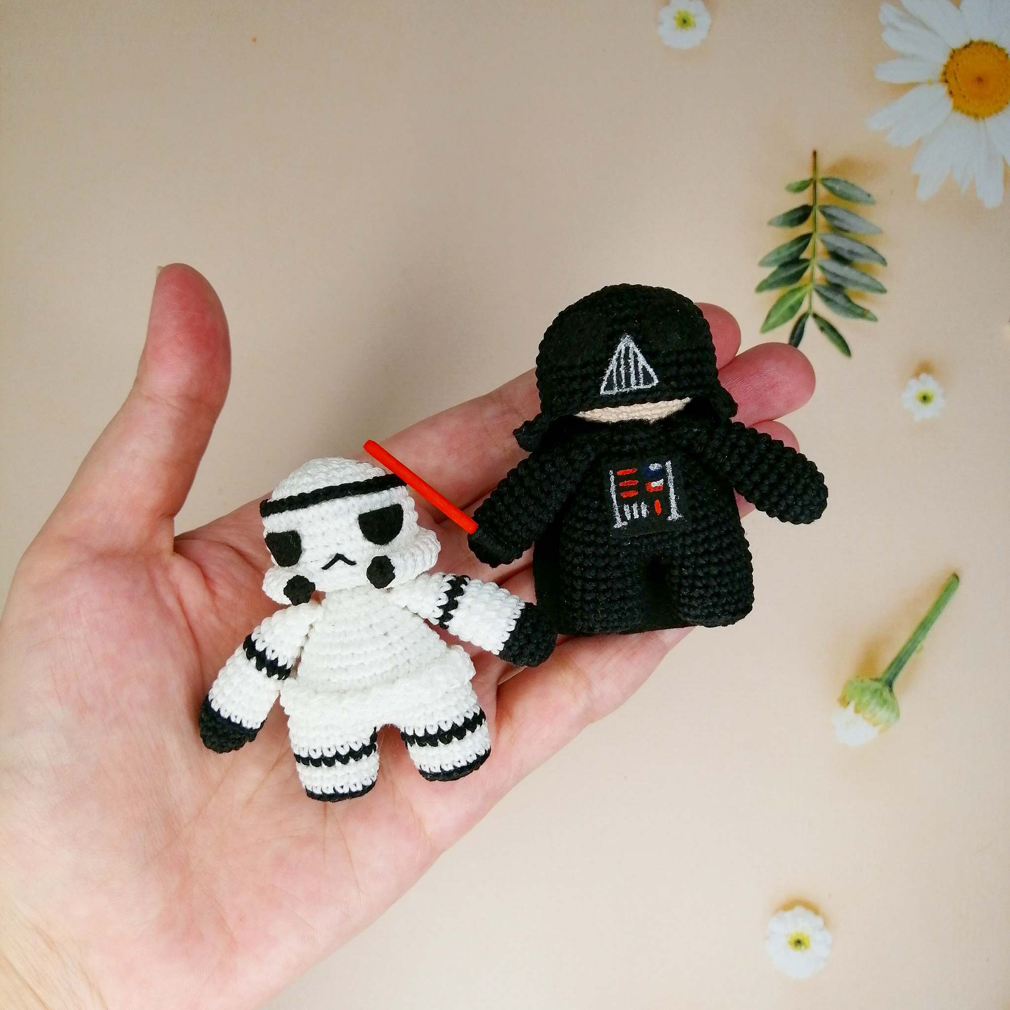 Star Wars. Christmas tree decorations - My, Star Wars, Mandalorian, Crochet, Knitted toys, Christmas tree, Amigurumi, Needlework without process, Longpost