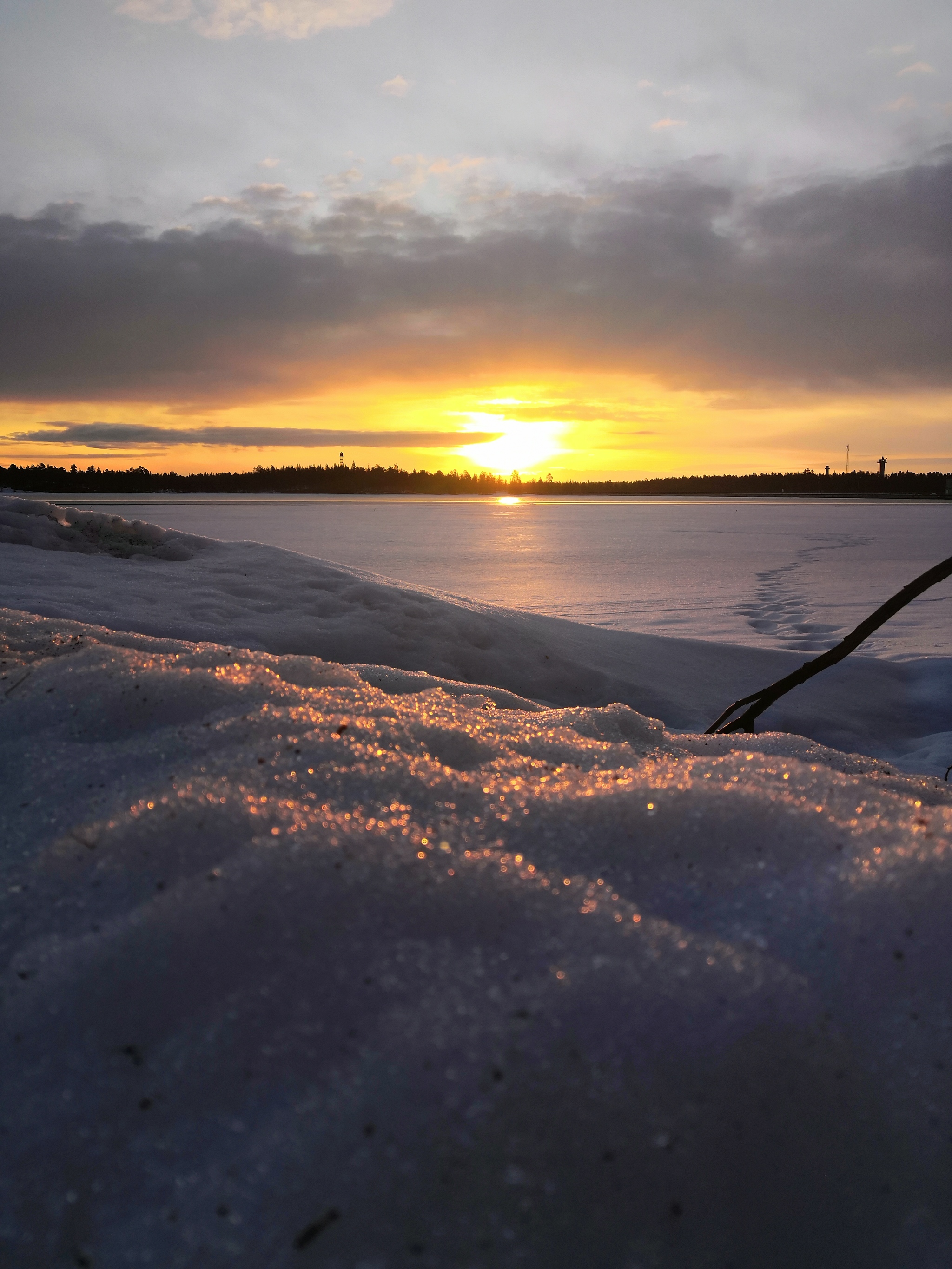 Winter in the Murmansk region - My, Winter, Snow, polar night, Sun rays, The photo, Landscape, Longpost