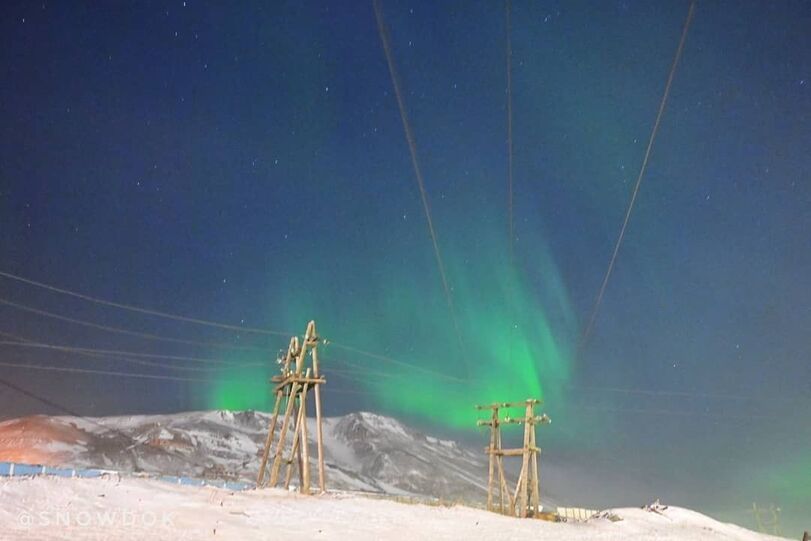 Photos of the driver of the Norilsk Railway - Railway, Polar Lights, Winter, Longpost