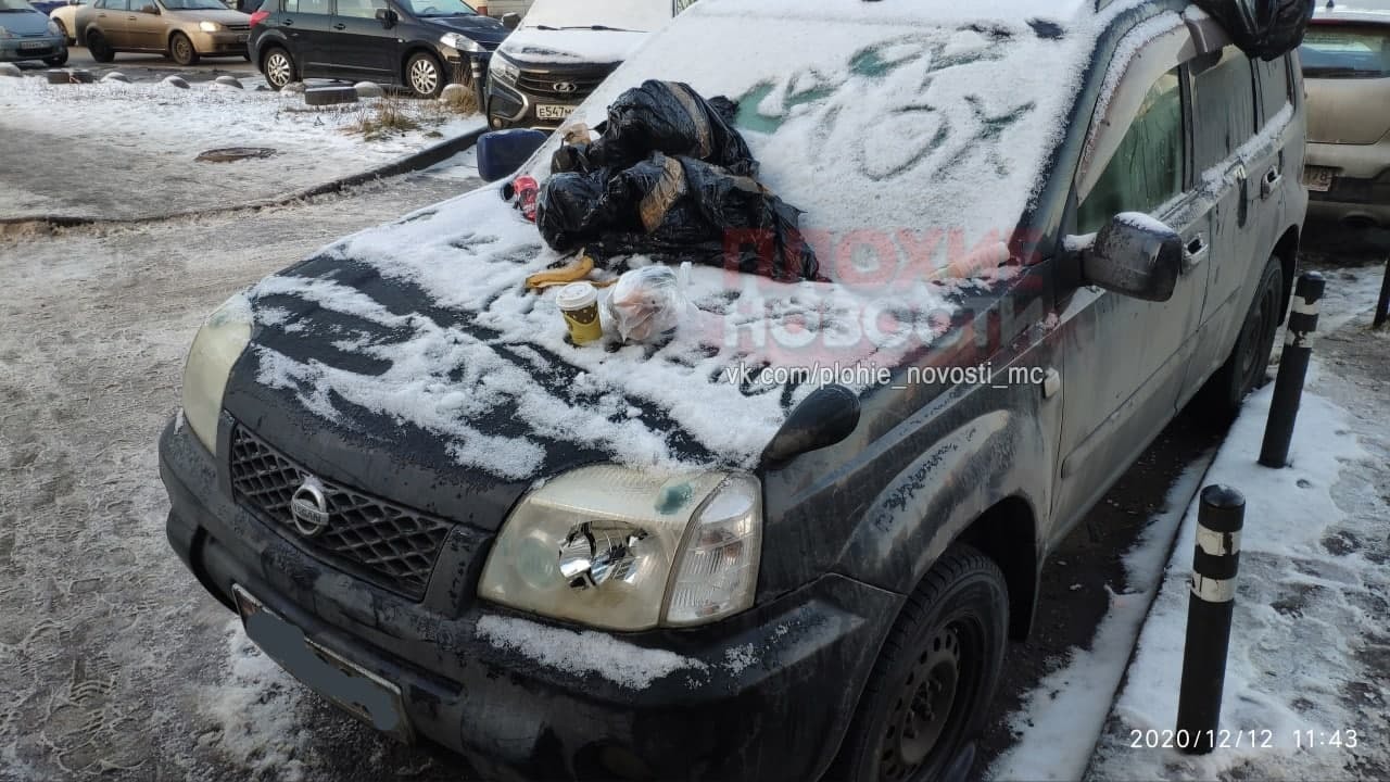 Residents of St. Petersburg high-rise buildings were merciless - Auto, Rudeness, Saint Petersburg, Car, Cattle, Longpost, Negative, Parking, Traffic rules, Неправильная парковка