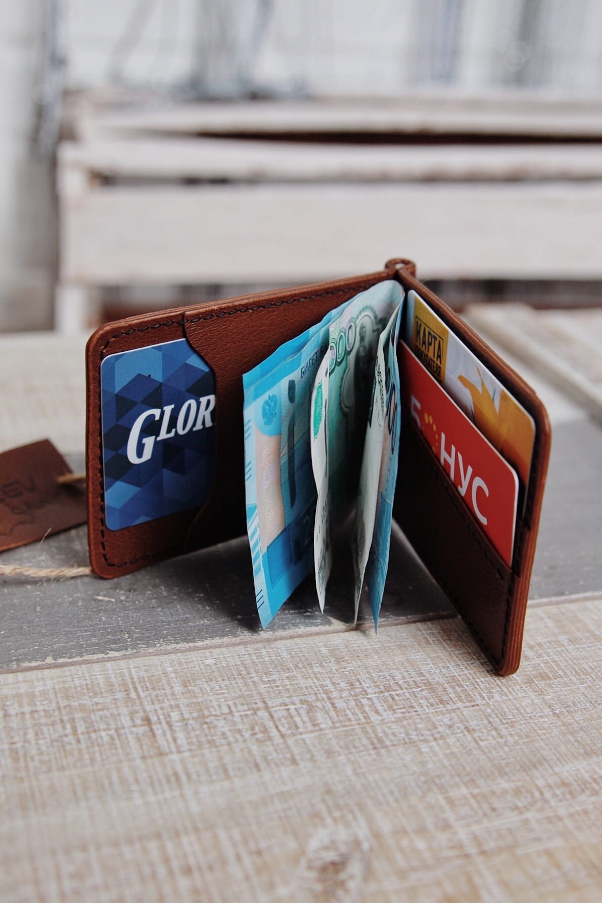 Clamp - My, Money clip, Handmade, Leather, Natural leather, Hand mad, Longpost