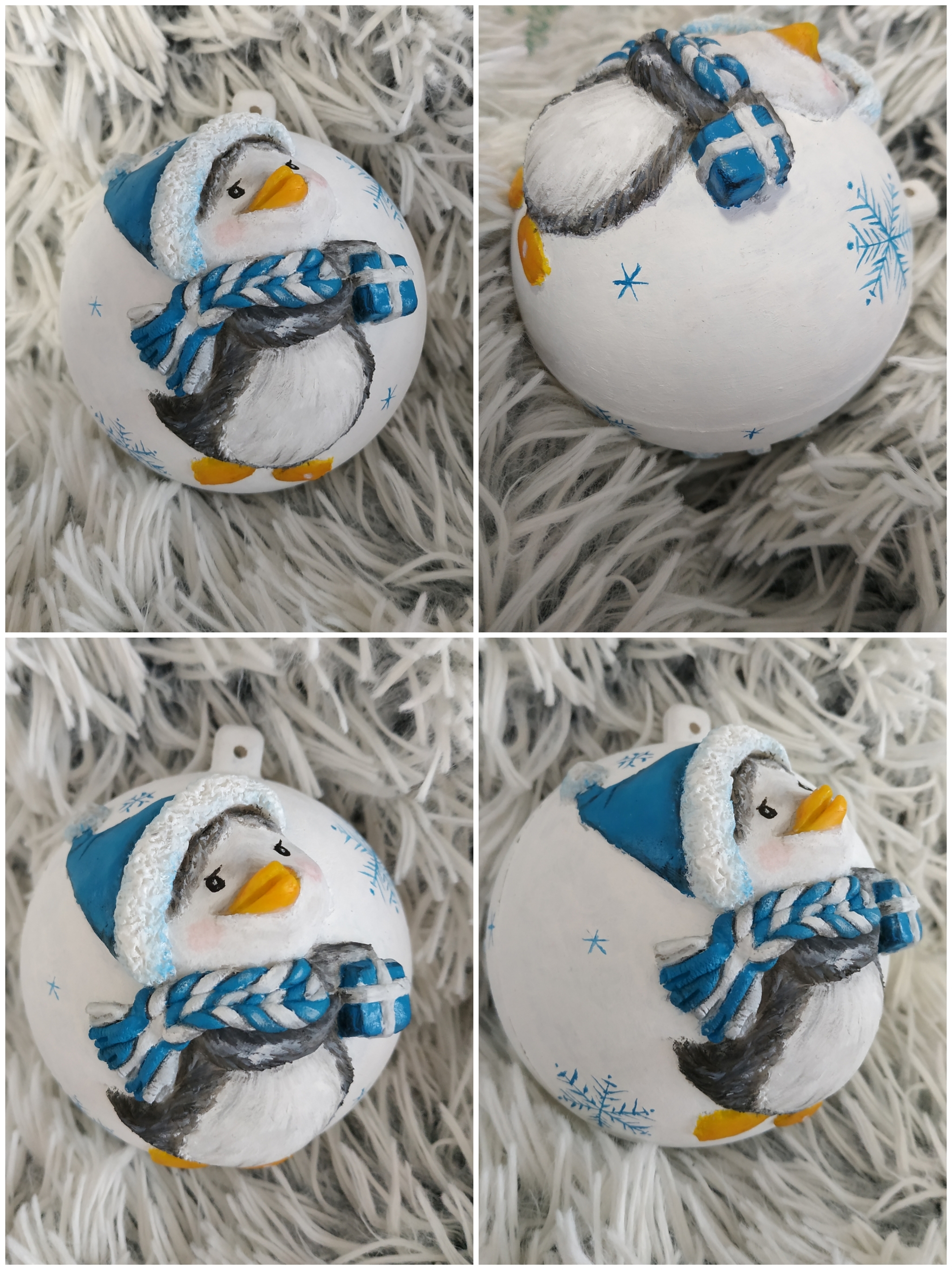 What year - such balls - My, Polymer clay, Painting, Handmade, New Year, Longpost, Needlework without process