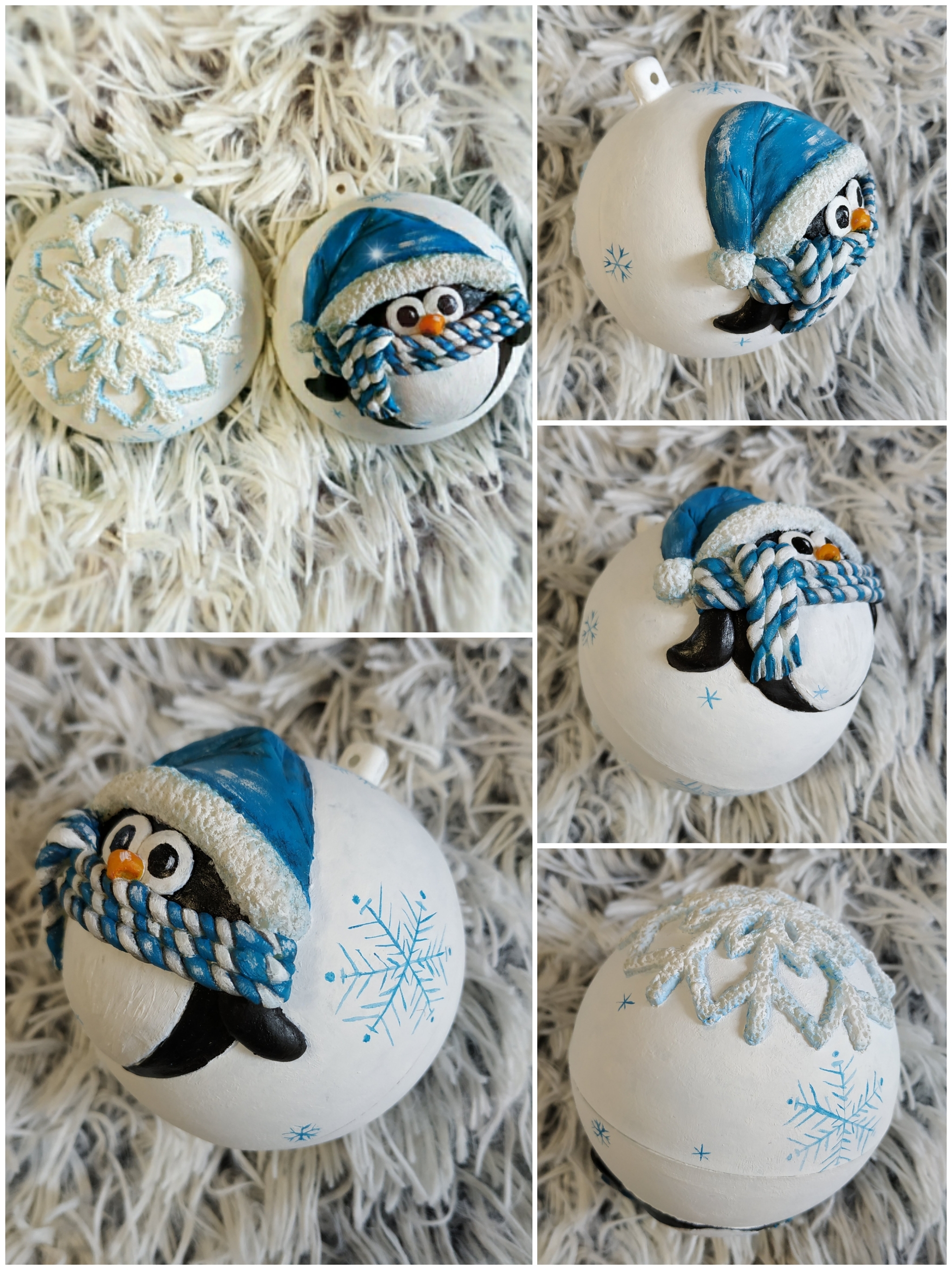 What year - such balls - My, Polymer clay, Painting, Handmade, New Year, Longpost, Needlework without process