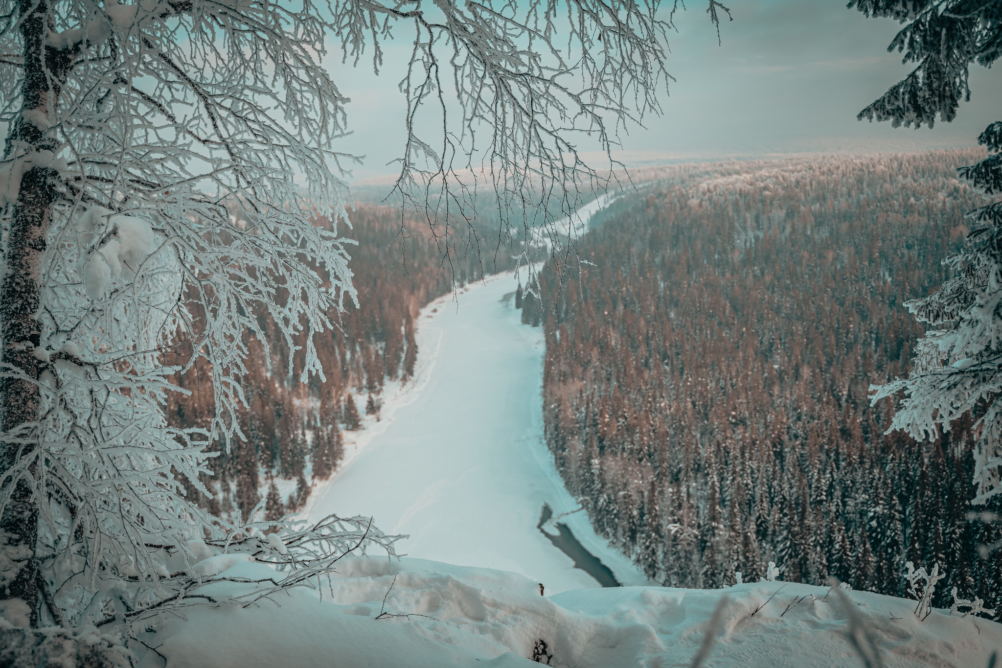 Beauty of the Urals - My, Ural, Winter, Nature, Forest, Usva pillars, Snow, River, Longpost, The photo