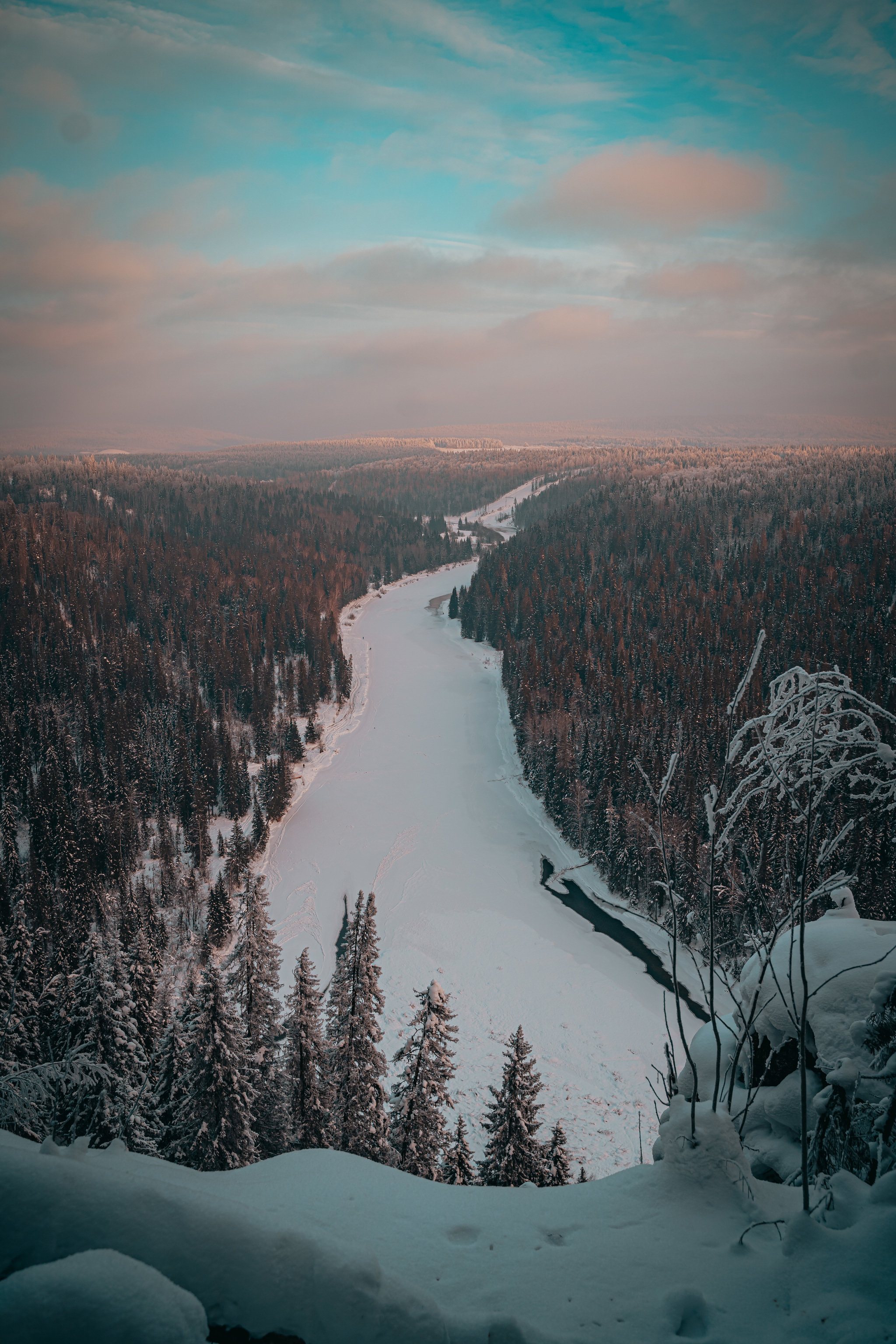 Beauty of the Urals - My, Ural, Winter, Nature, Forest, Usva pillars, Snow, River, Longpost, The photo