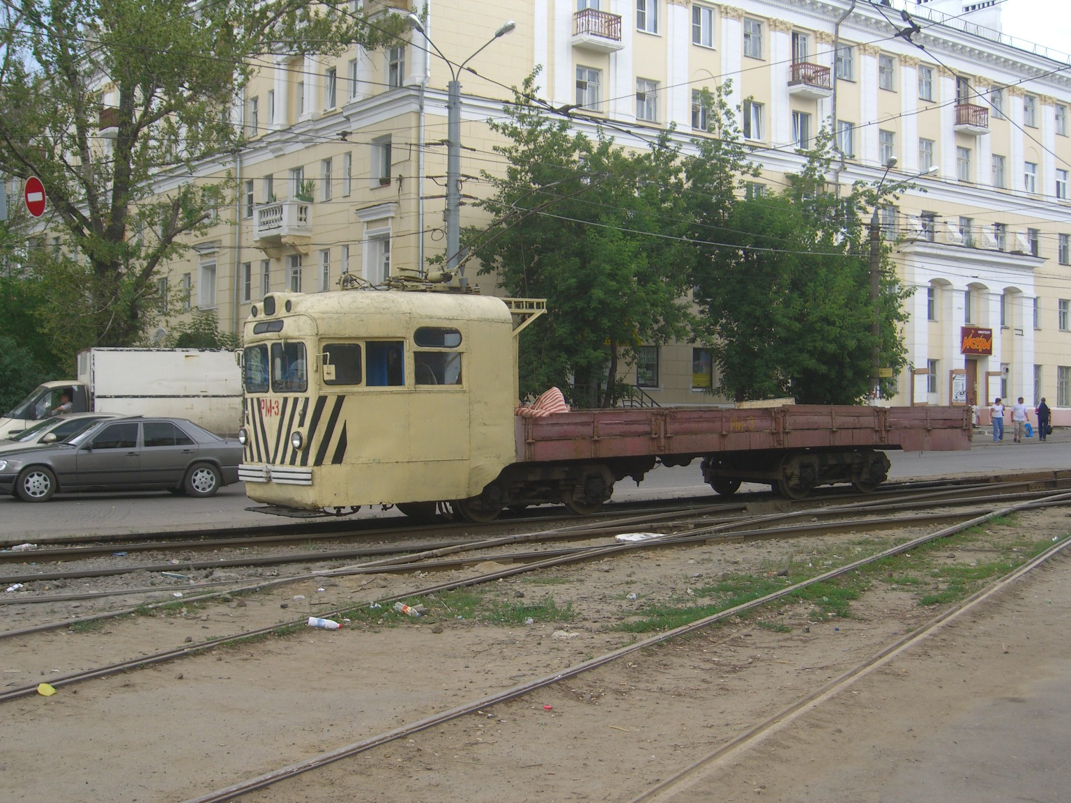 Freight tram sunset - Railway, Tram, Dresden, Russia, Europe, Cargo transportation, Video, Longpost, Informative