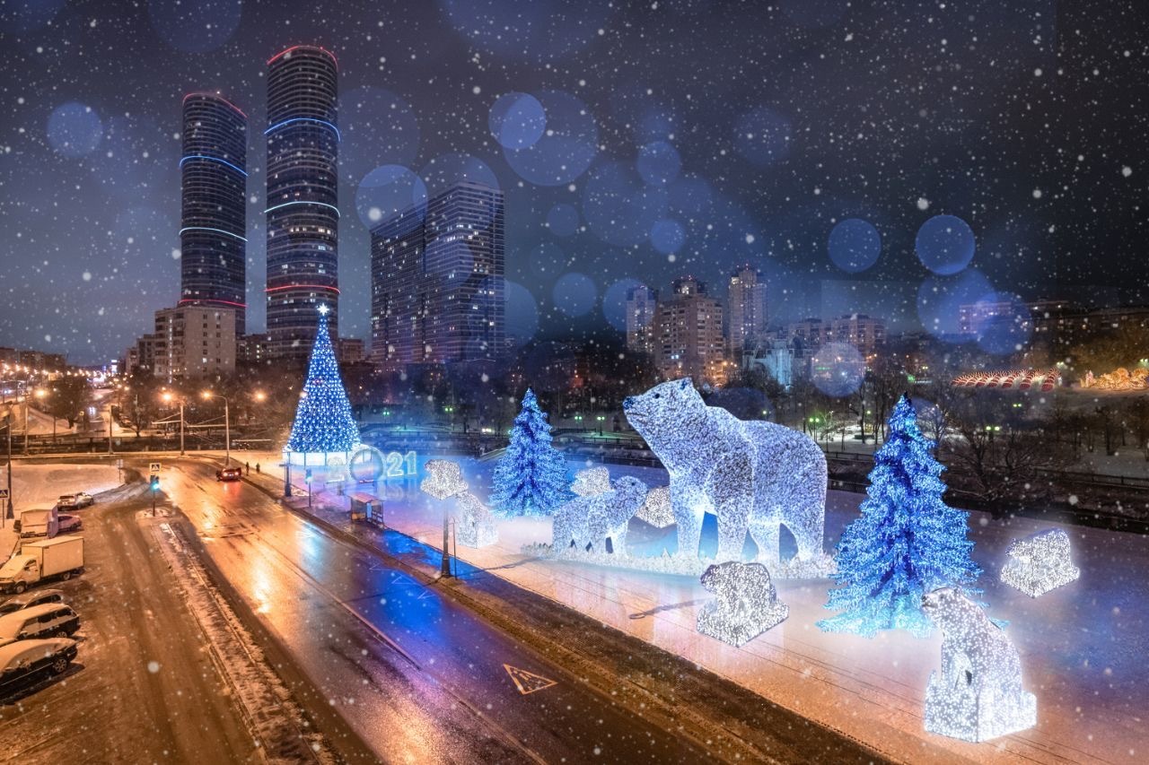 The Rostokinsky bears have returned - New Year, Moscow, Decoration, Longpost