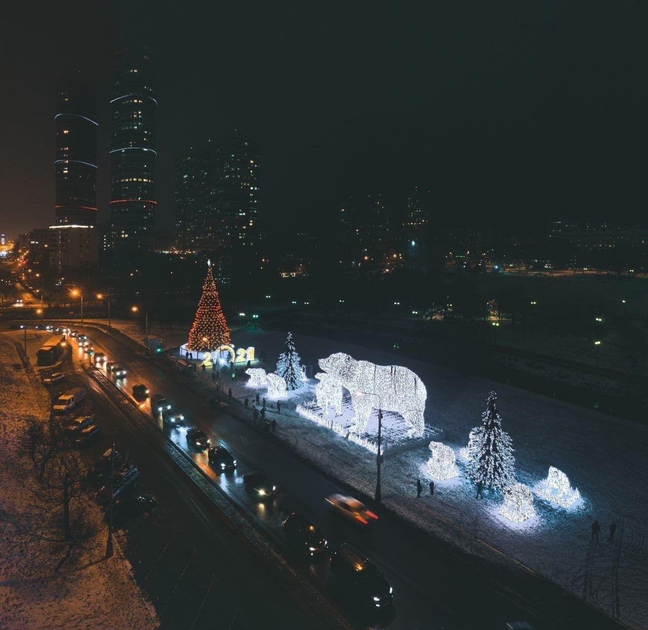 The Rostokinsky bears have returned - New Year, Moscow, Decoration, Longpost