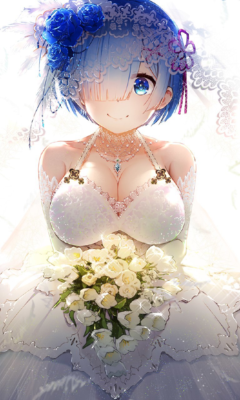 Rem <3 - Anime, Anime art, Rem (Re: Zero Kara), Waifu, Re: Zero Kara, Wedding Dress