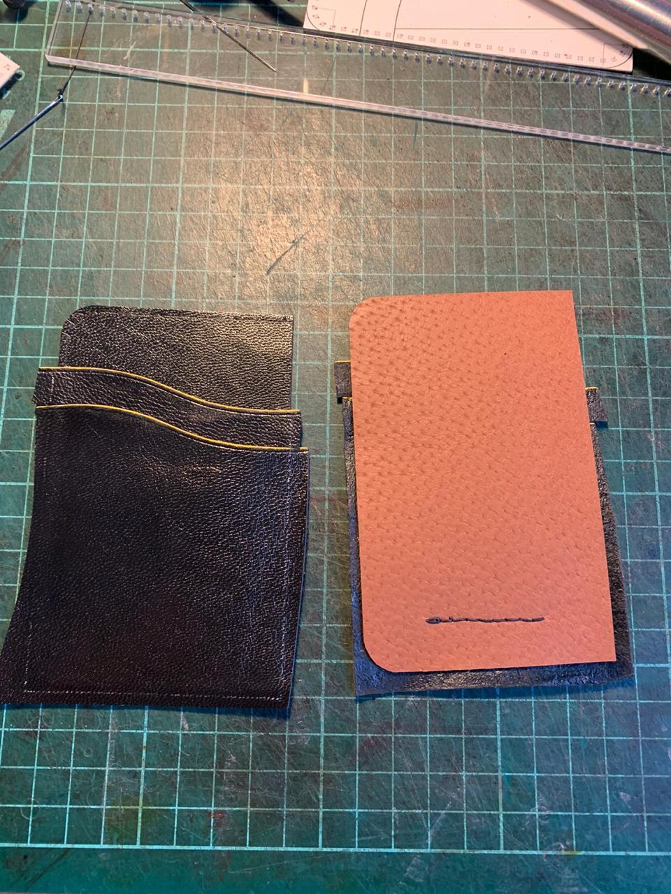 Cardholder - My, Needlework with process, Cardholder, Leather, Longpost