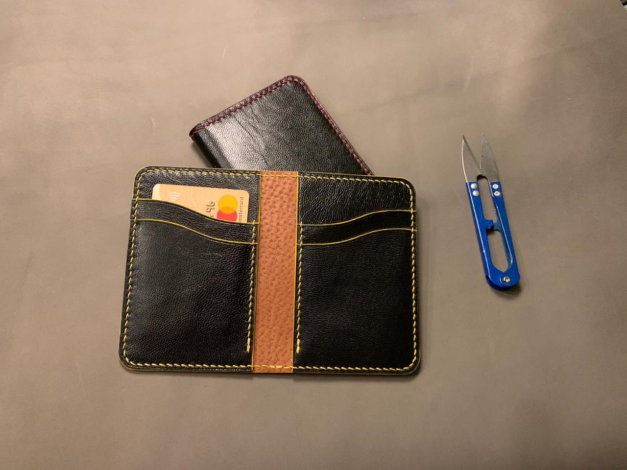 Cardholder - My, Needlework with process, Cardholder, Leather, Longpost