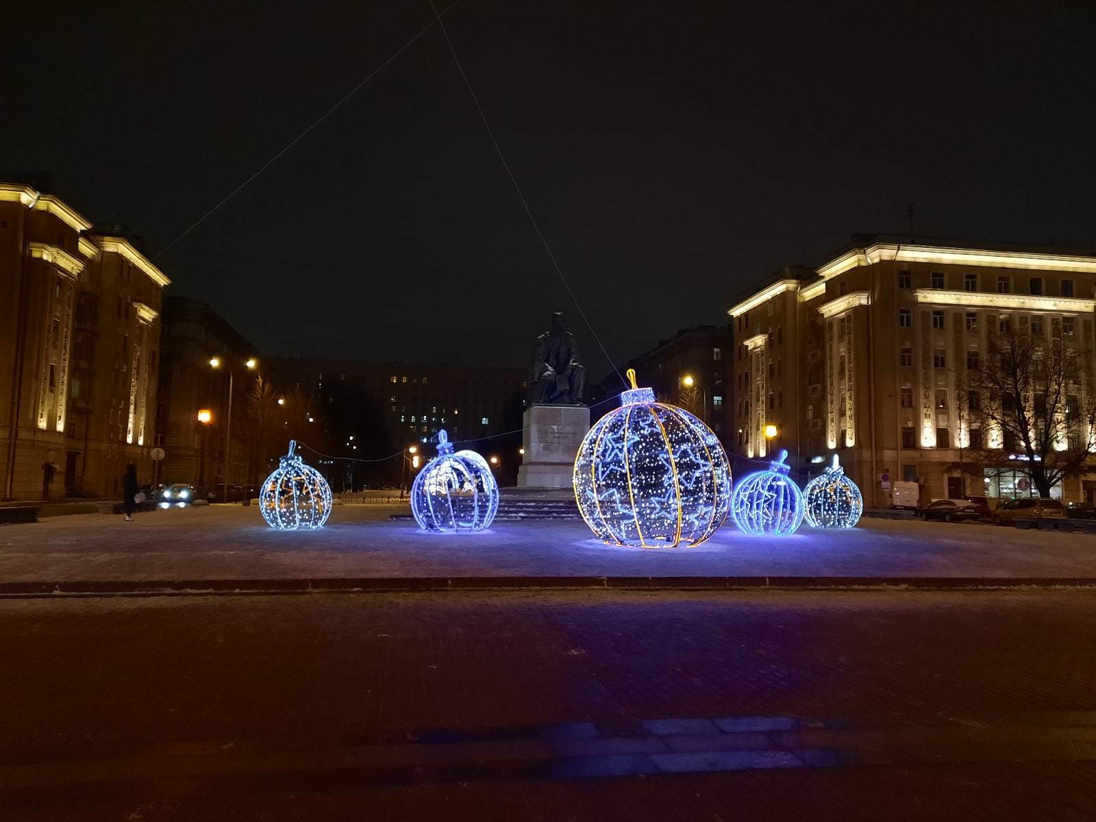 A little bit of New Year's Moskovsky Avenue - My, The photo, Saint Petersburg, Moscow avenue, New Year's decoration, Longpost