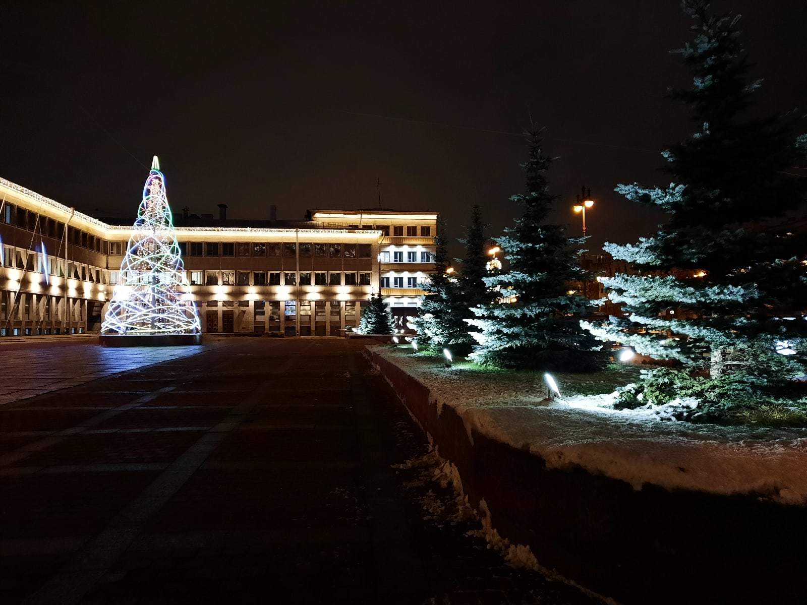 A little bit of New Year's Moskovsky Avenue - My, The photo, Saint Petersburg, Moscow avenue, New Year's decoration, Longpost