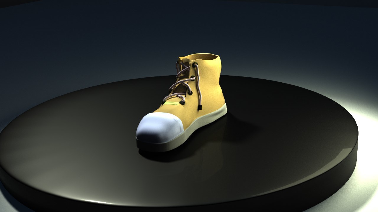 Boot (model) - My, 3D modeling, Blender