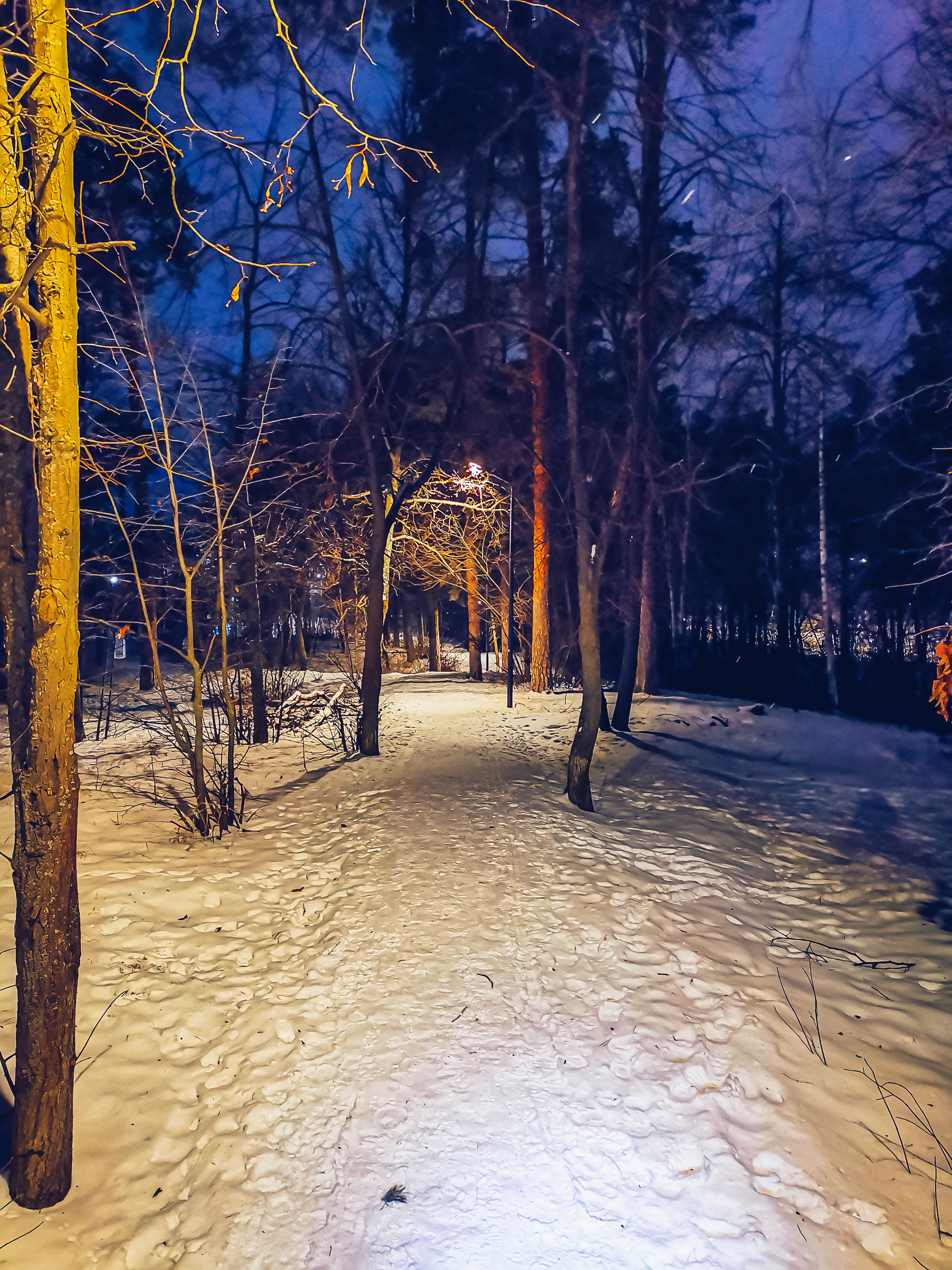 Вечернее городское - Моё, Мобильная фотография, Зима, Вечер, Праздники, Велосипед, Дзержинск, Длиннопост