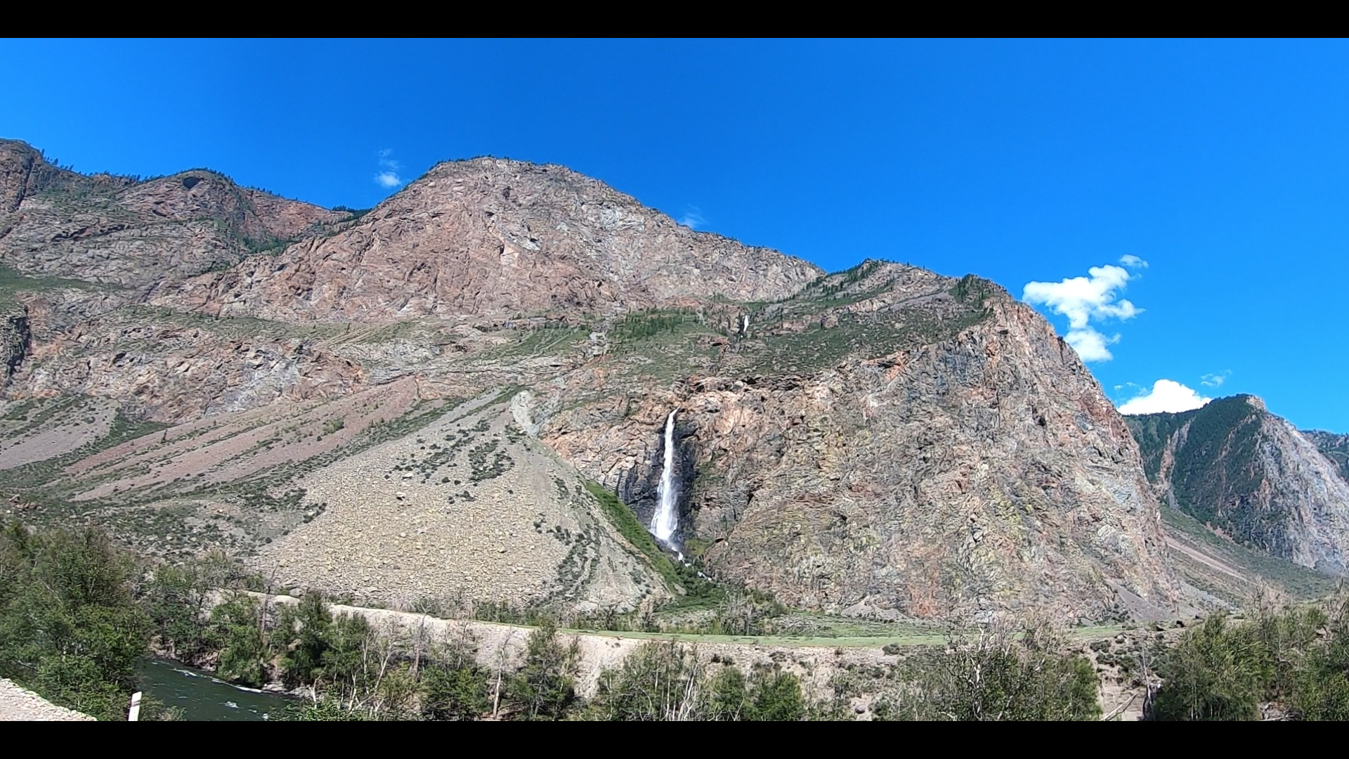 Большой водопад, Алтай, Велопутешествие