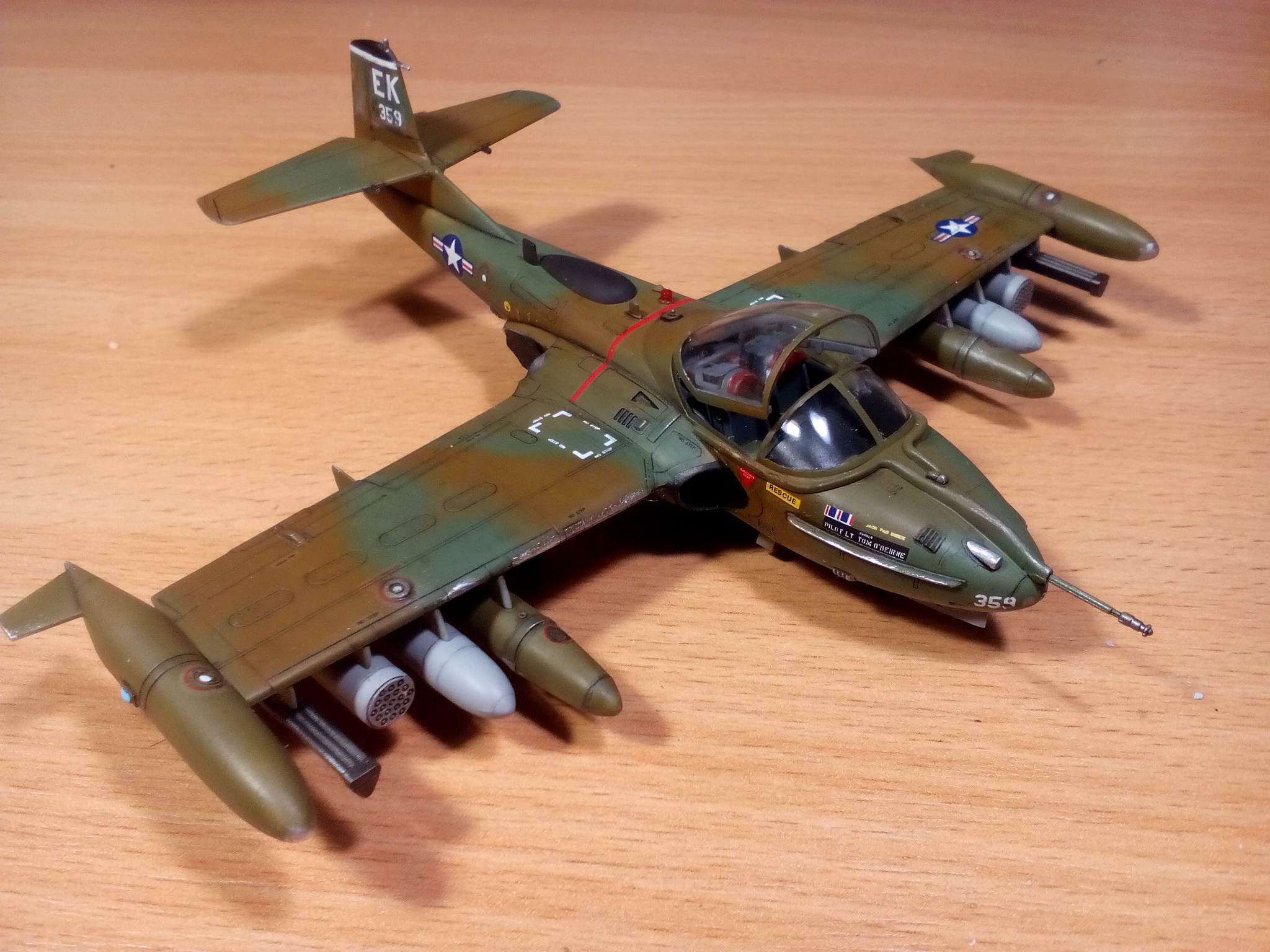 Cessna A-37B Dragonfly, Academy, 1/72. Заметки по сборке - Моё, Стендовый моделизм, Сборная модель, Сборка, Рукоделие с процессом, Хобби, Аэрография, Авиация, Вьетнам, Своими руками, Самолет, Авиамоделизм, Роспись, Длиннопост